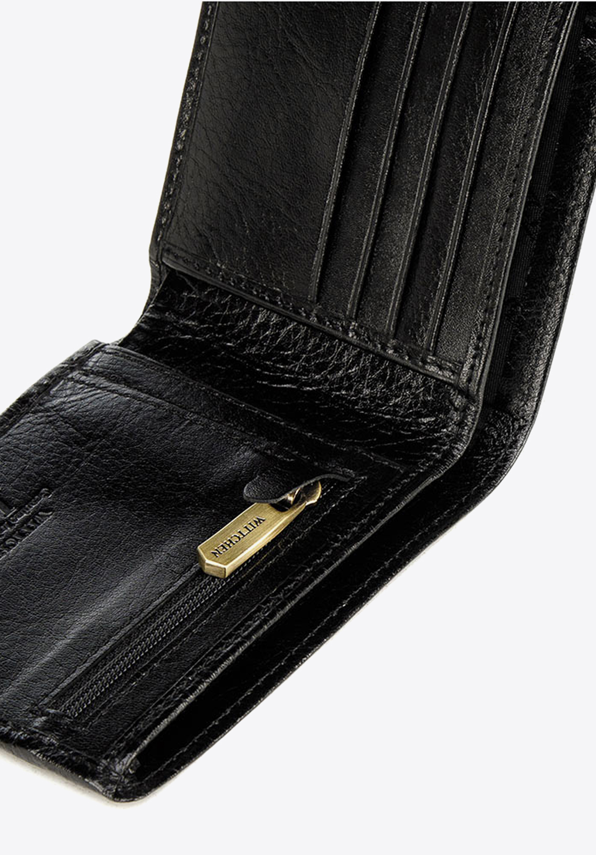 Portfel skórzany z wyjmowanym panelem