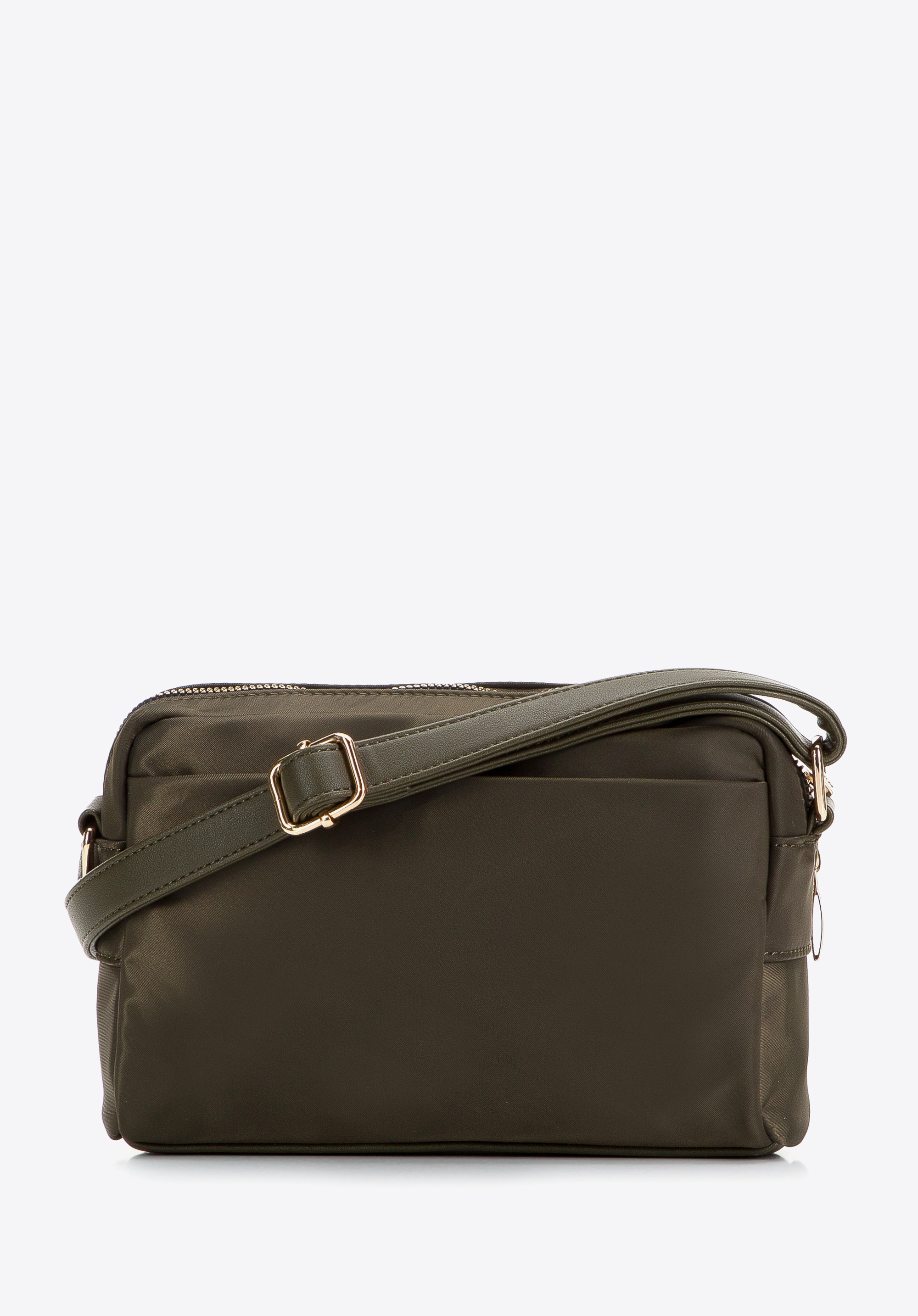 Damska listonoszka z nylonu ze wstawkami z ekoskóry