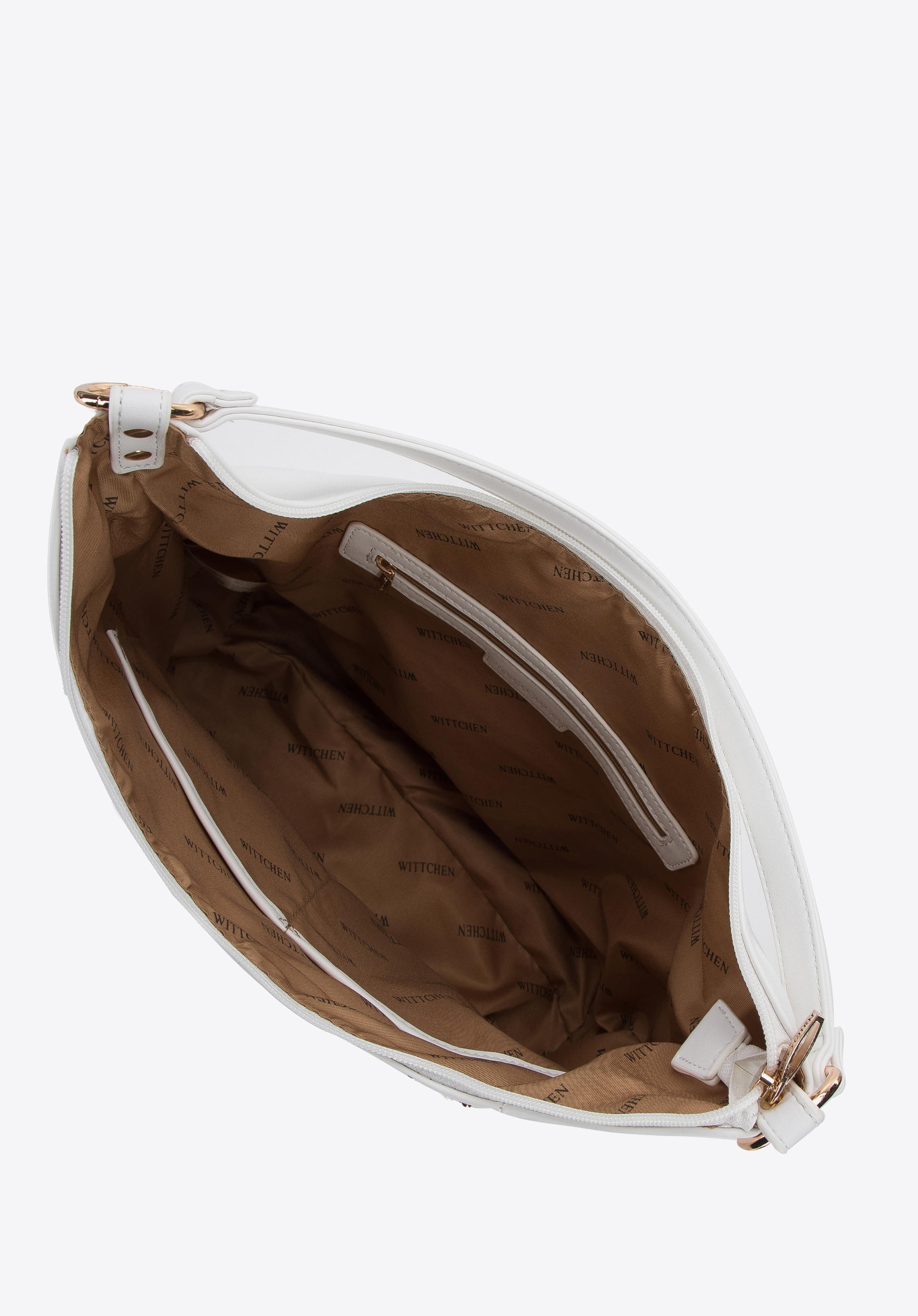 Torebka worek z ekoskóry z nitami