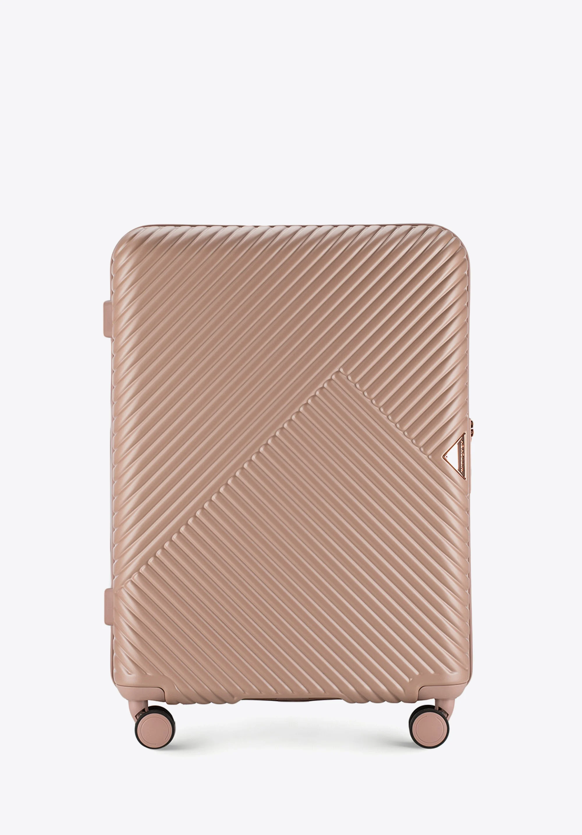 Walizka kabinowa z polikarbonu w paseczki