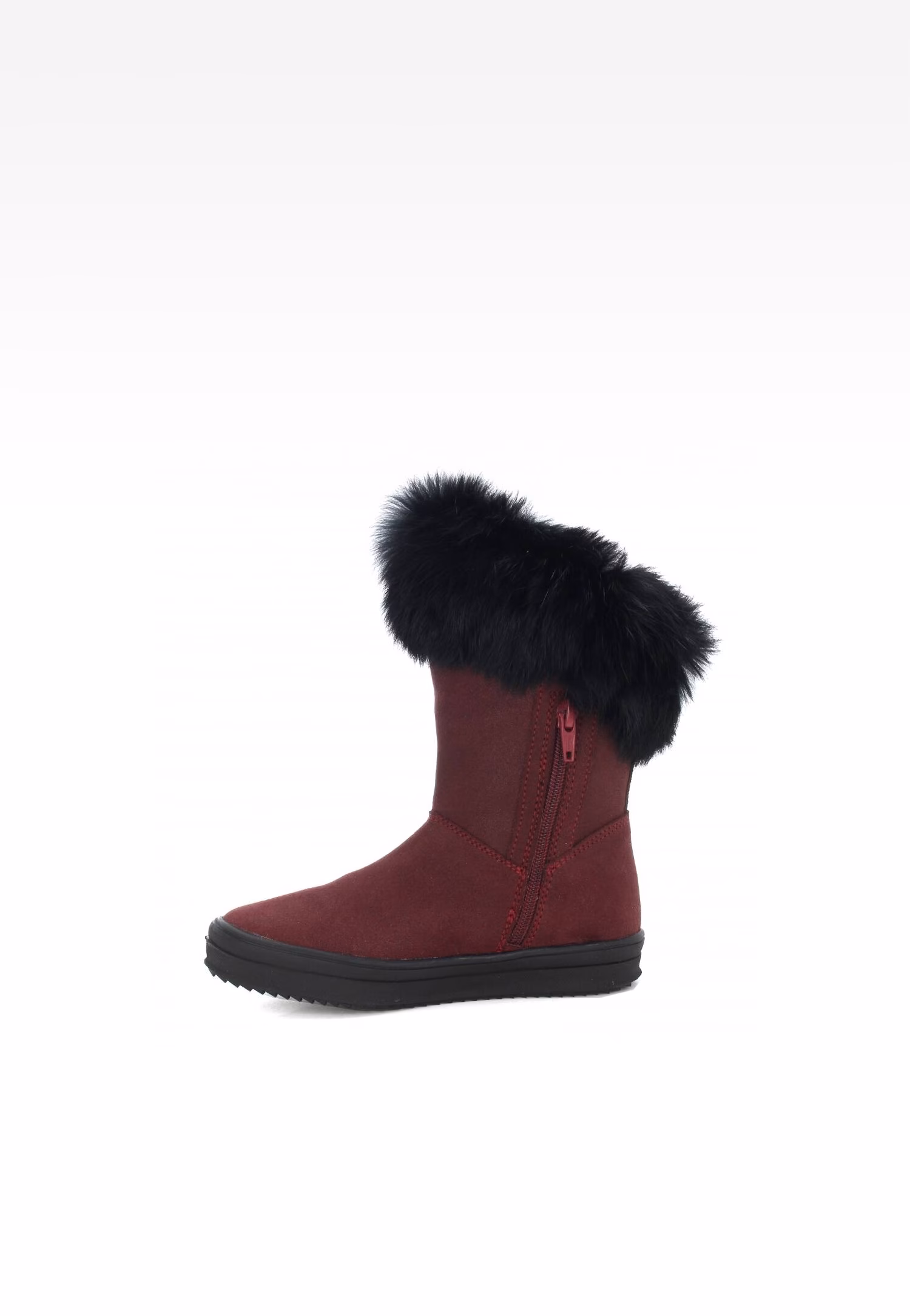 Botki ocieplane BARTEK W-44399W/BOA, dla dziewcząt, bordowy