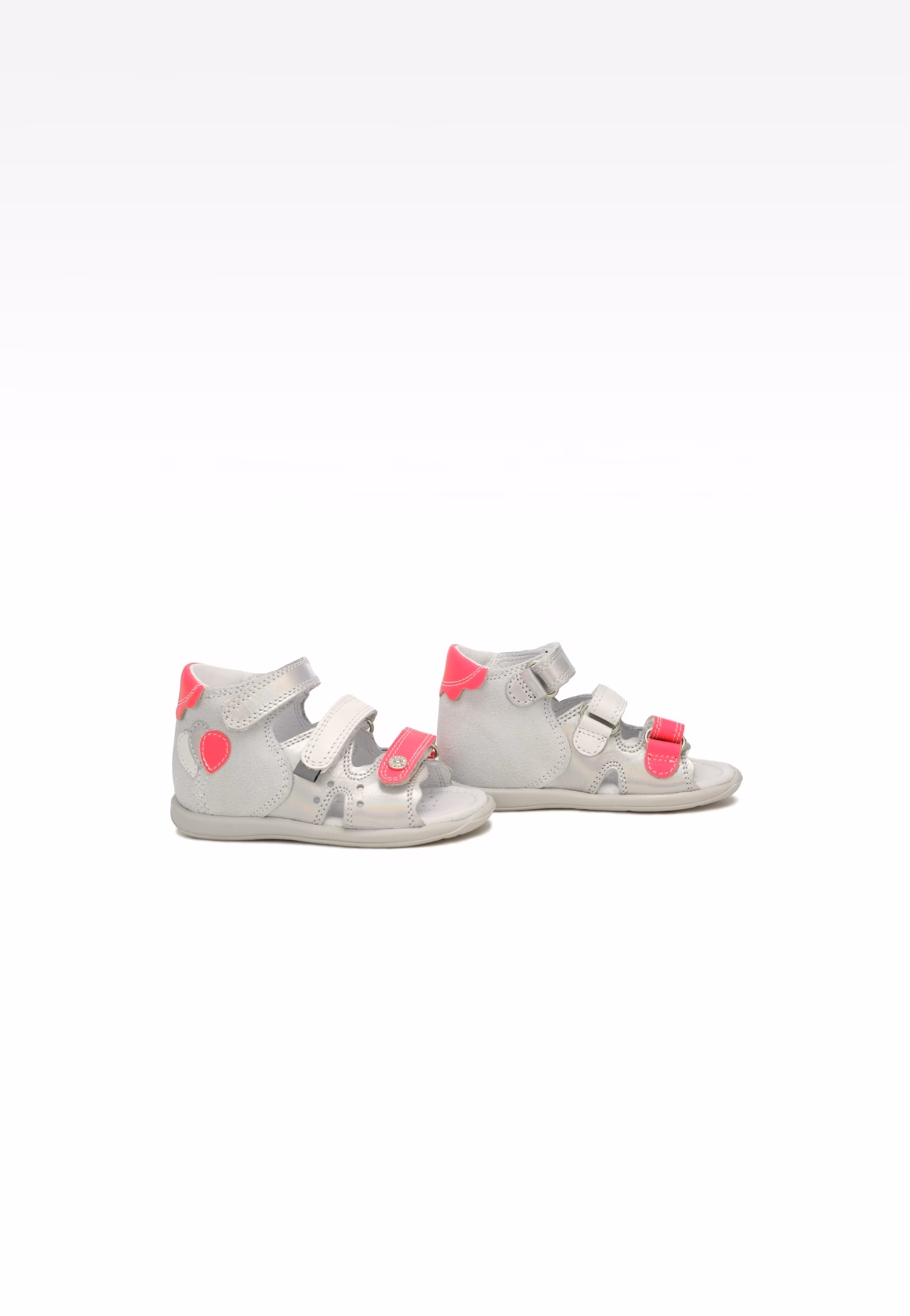 Sandały BARTEK 71158-0011, dla dziewcząt, szaro-różowy