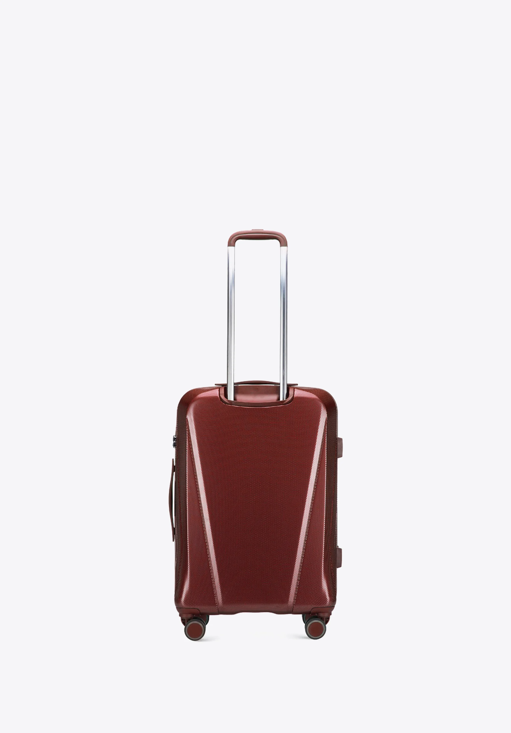 Walizka kabinowa z polikarbonu geometryczna