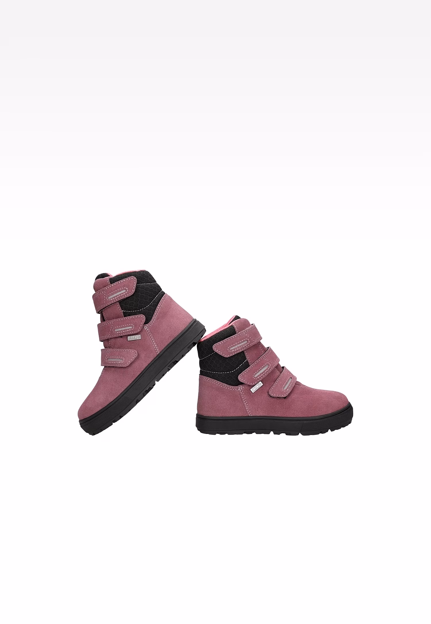 Trzewiki ocieplane BARTEK 84011-85, dla dziewcząt, różowo-czarne