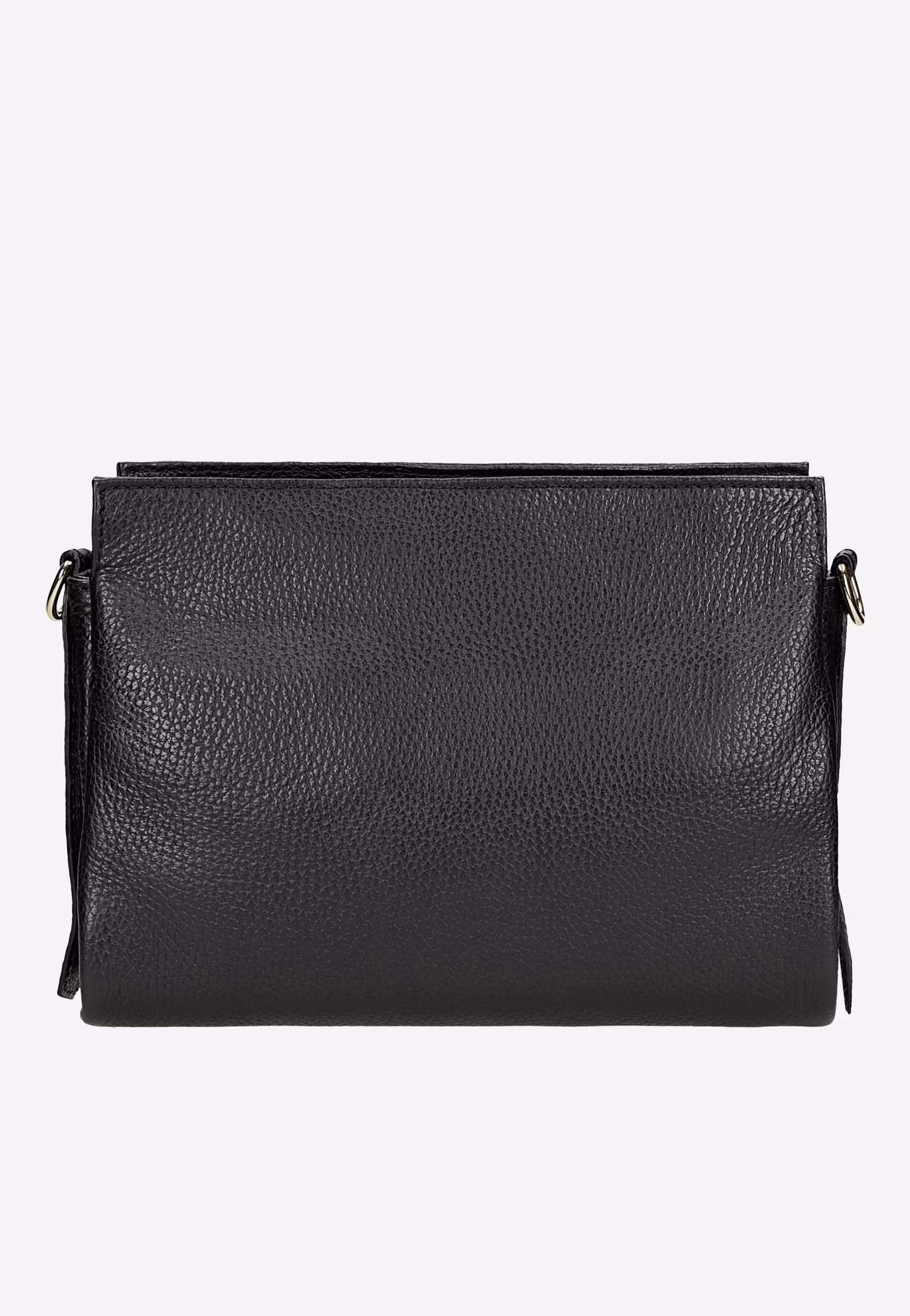 Ciemnobrązowa skórzana torebka damska na ramię