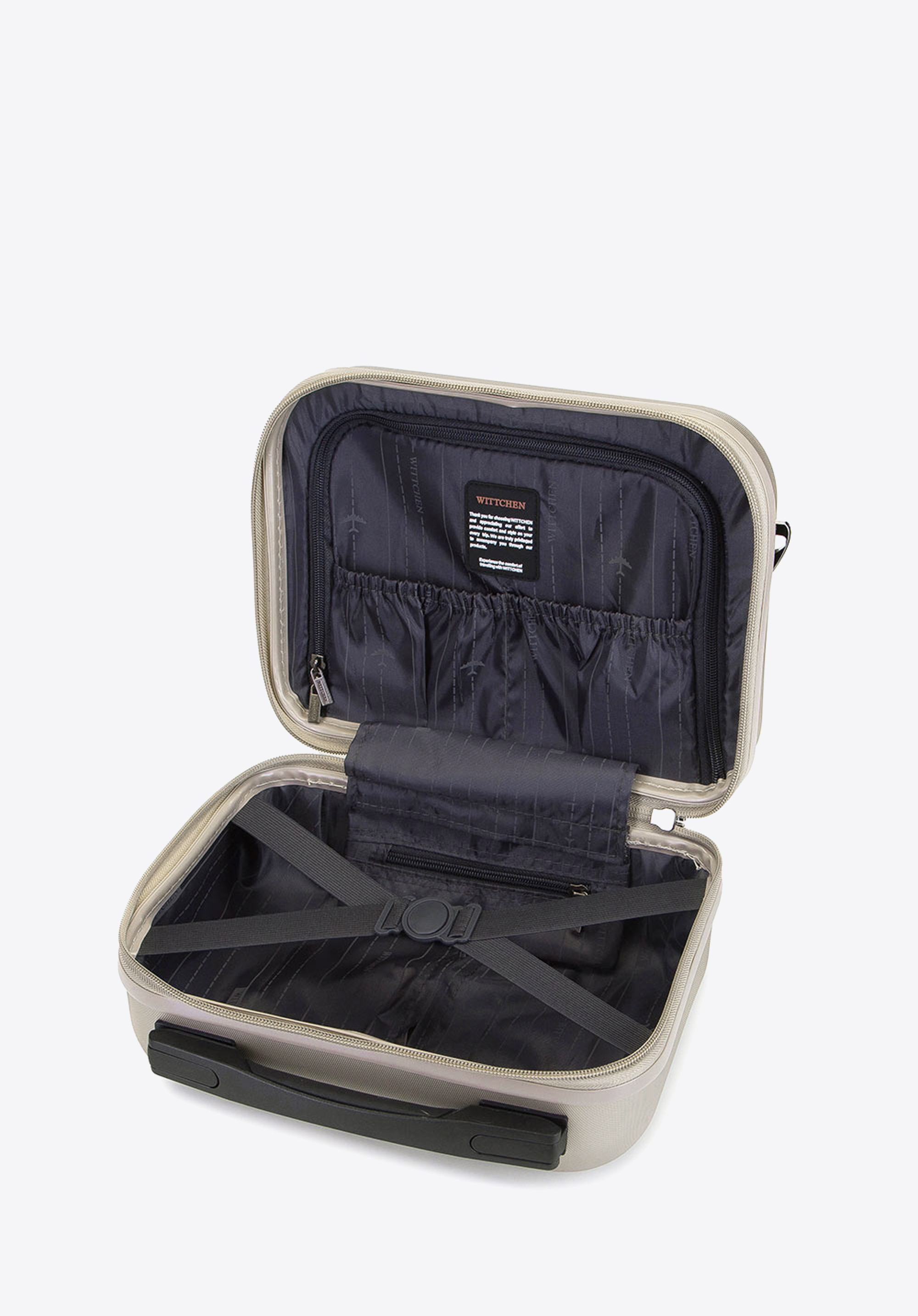 Walizka kabinowa z polikarbonu fakturowana