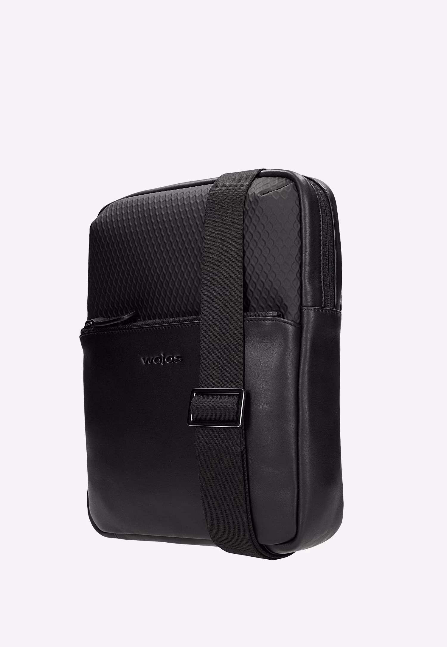 Mała czarna torba męska na ramię