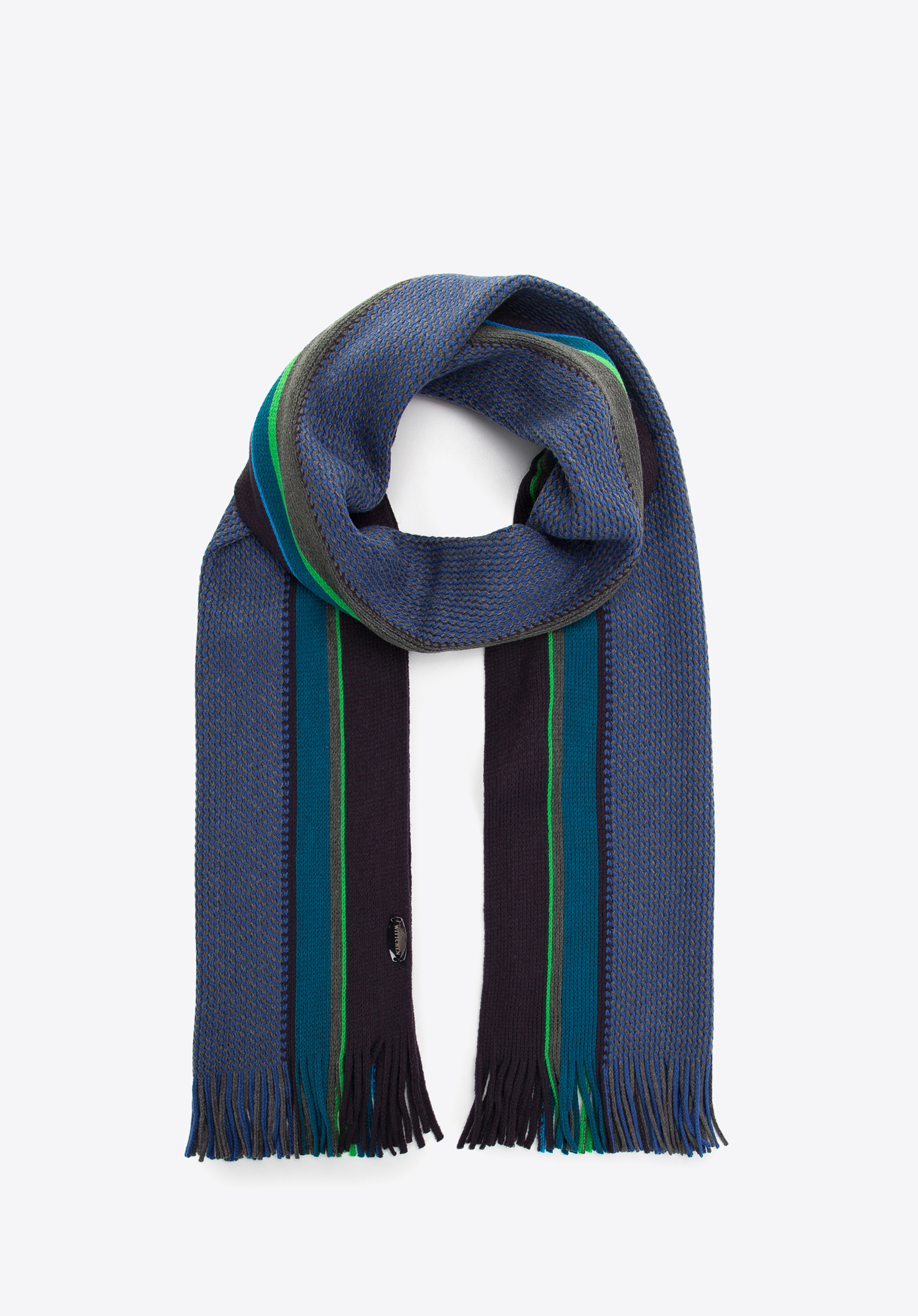 Męski szalik w paski