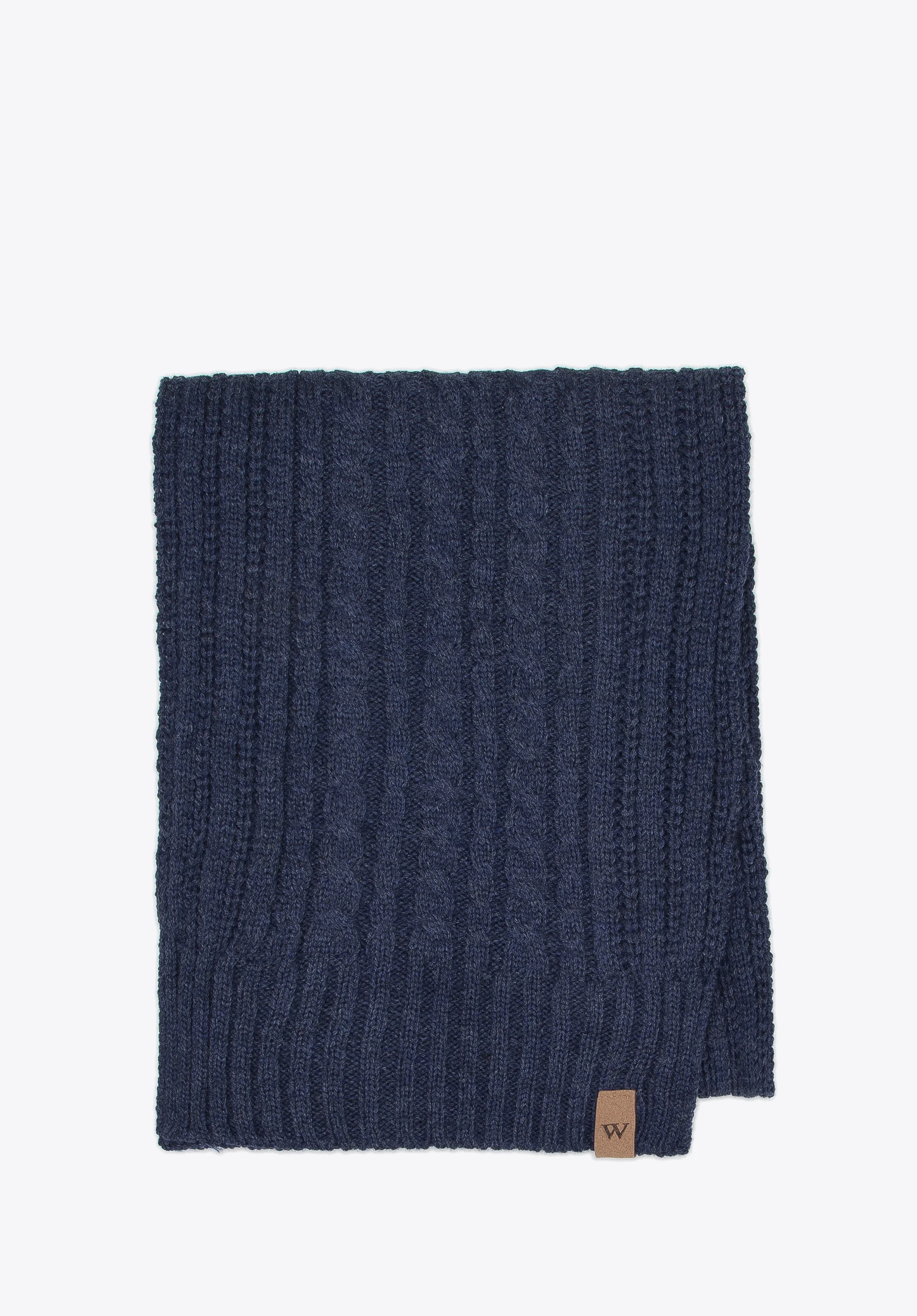 Męski komplet zimowy z ozdobnym splotem klasyczny