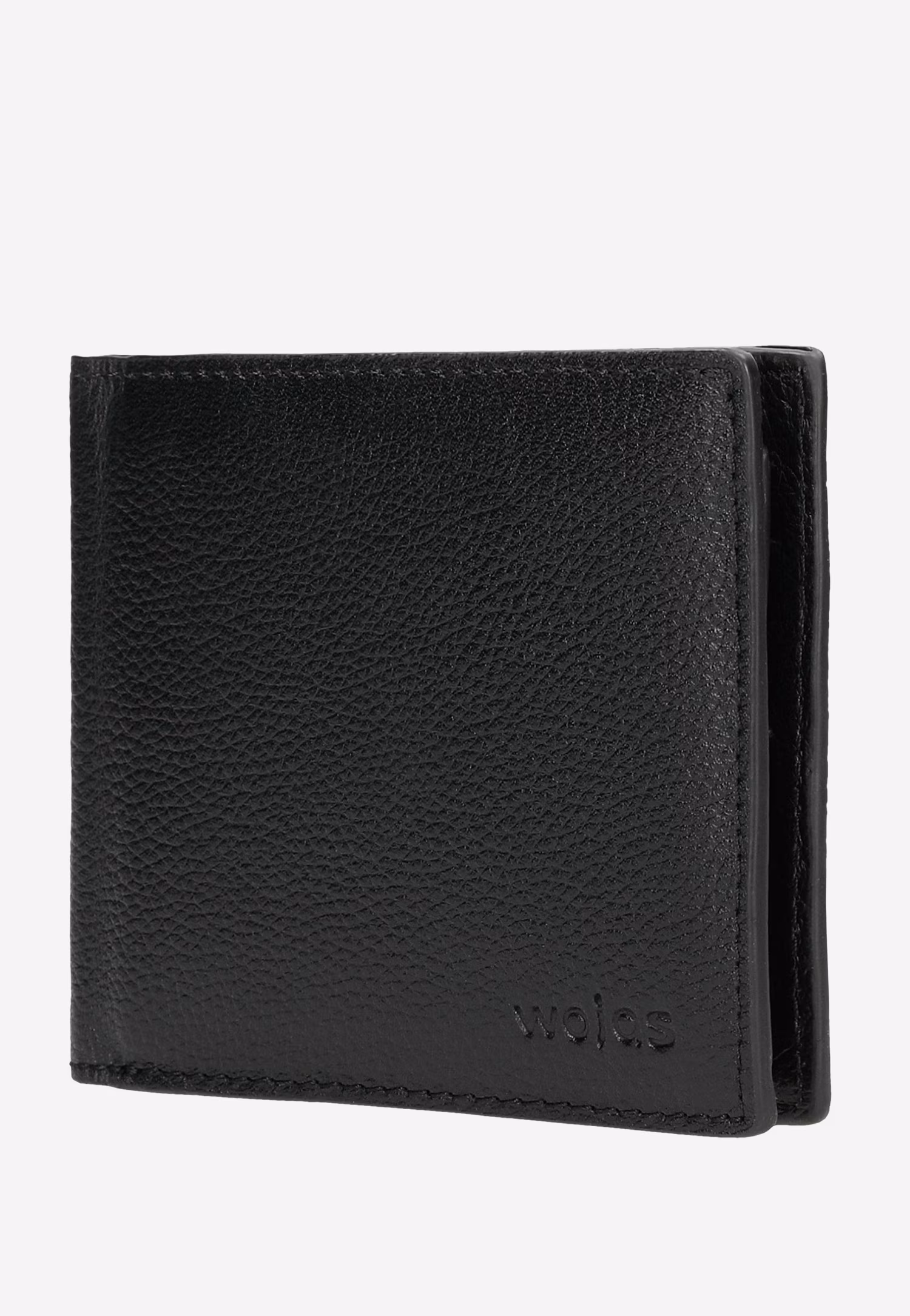 Czarny klasyczny portfel męski