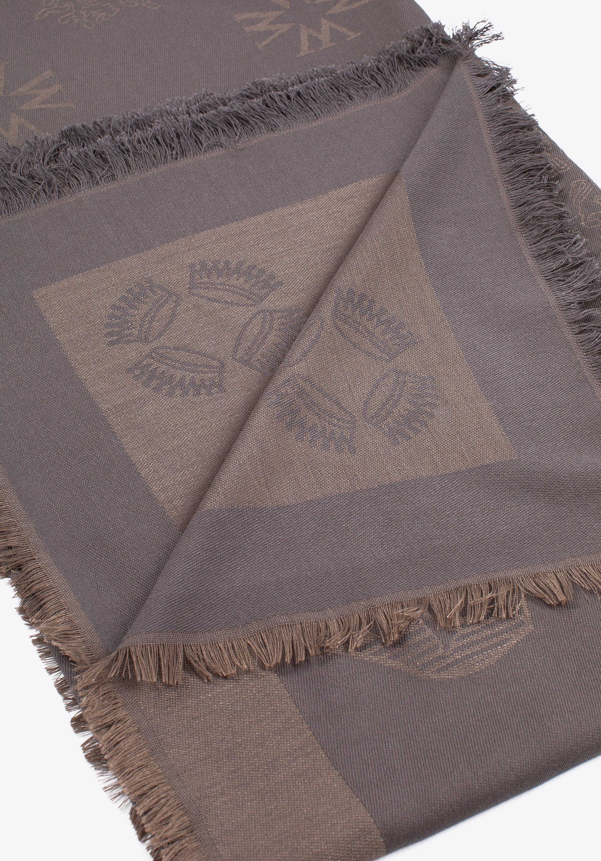 Damska chusta z bambusem tkana w monogram