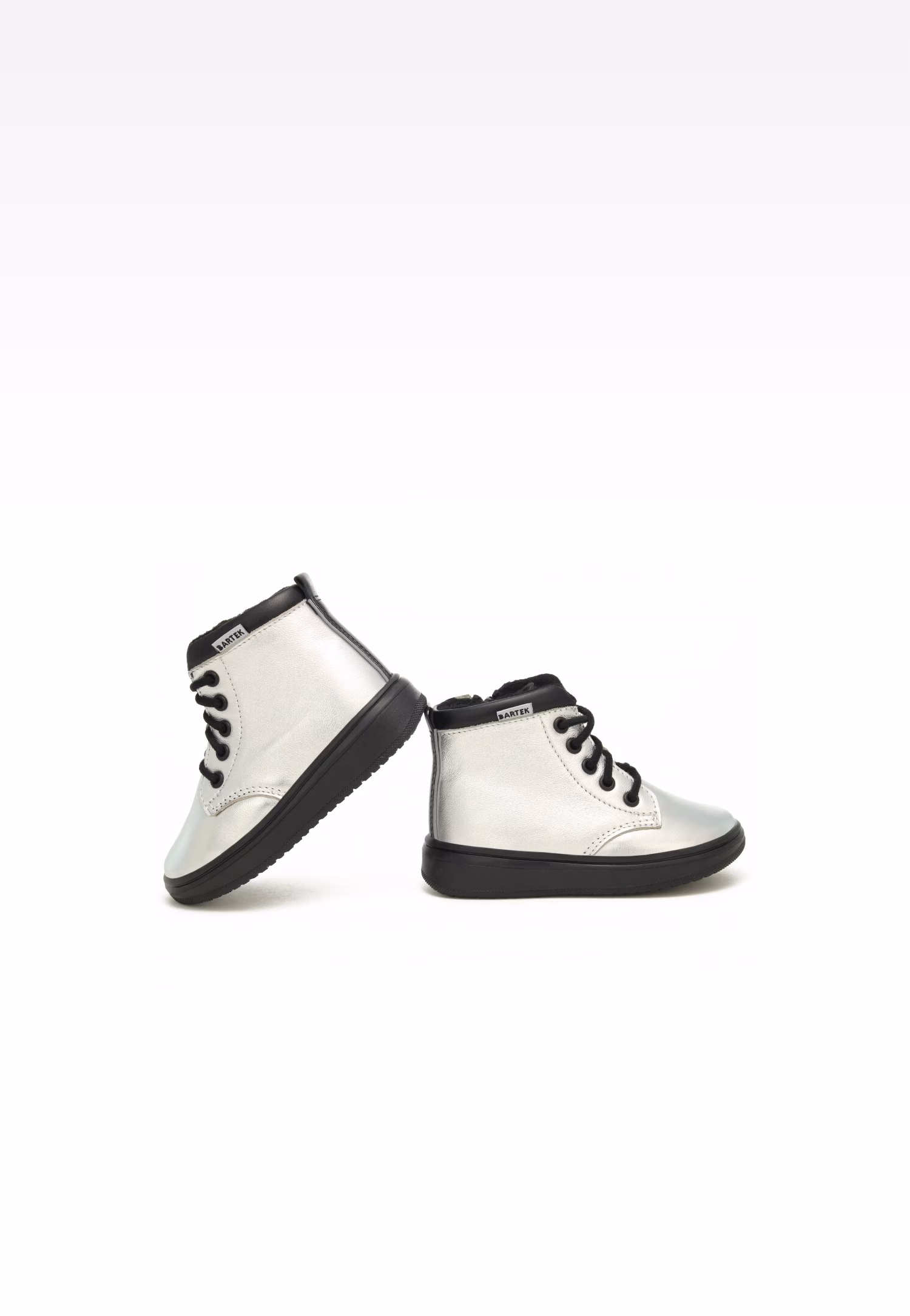 Trzewiki ocieplane BARTEK 11561001, dla dziewcząt, srebrny