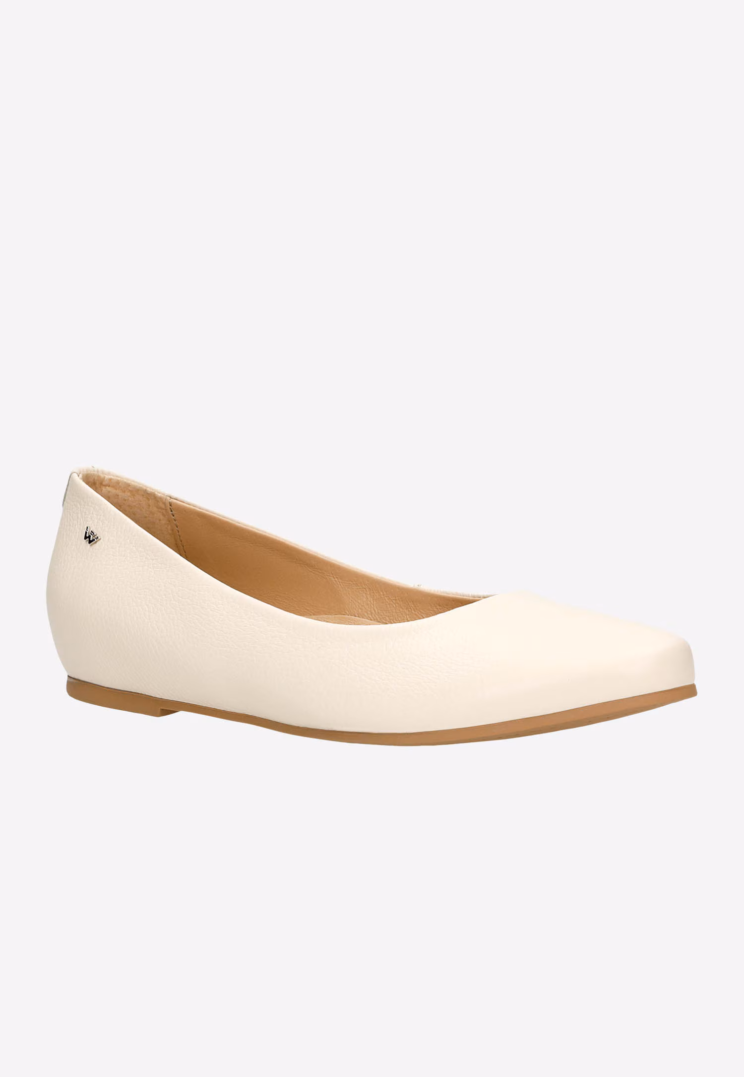 Czarne lakierowane baleriny damskie