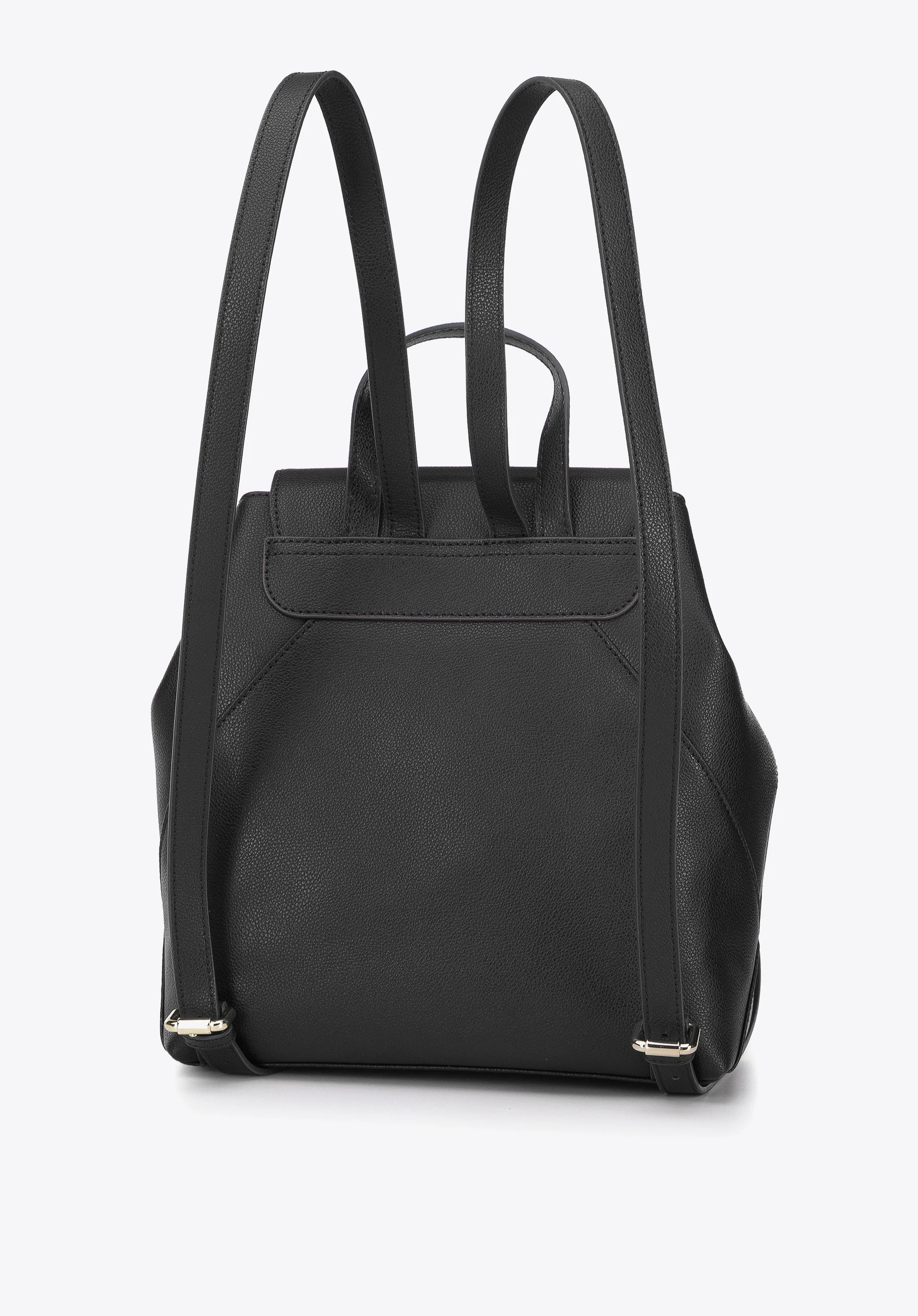 Damski plecak worek skórzany z przeszyciami