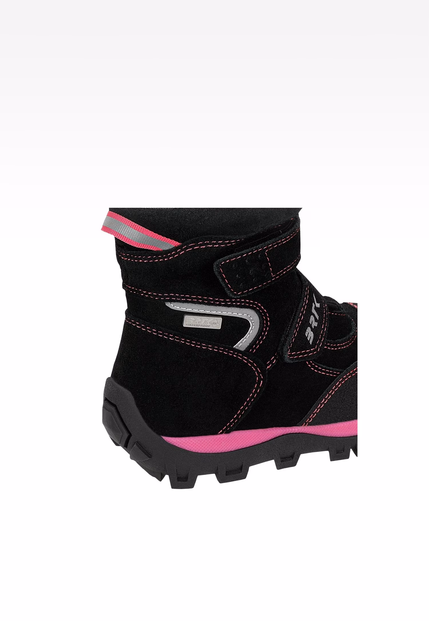Trzewiki ocieplane BARTEK 84010-65, czarno-różowe