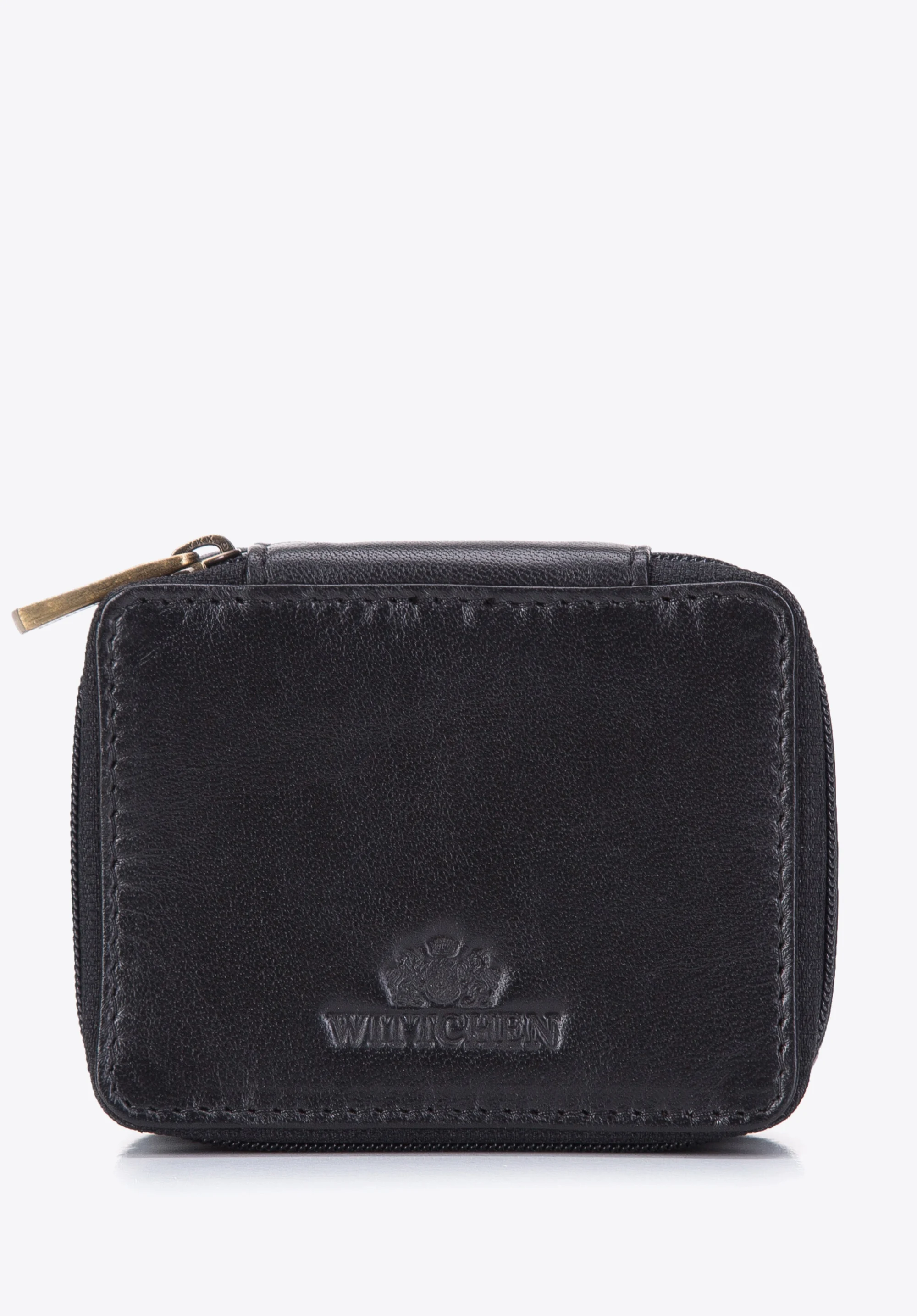 Minikosmetyczka skórzana pudełkowa