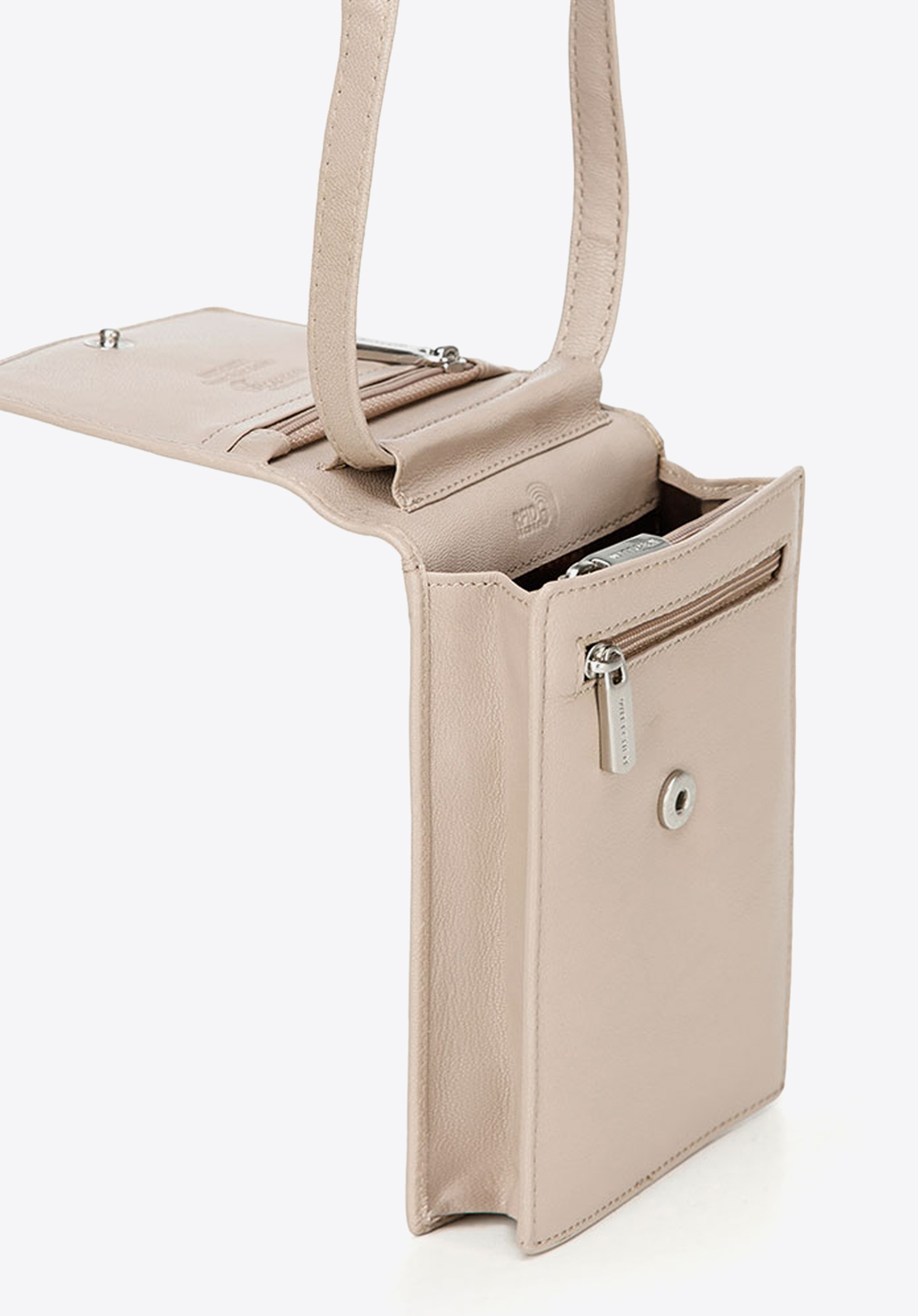 Minitorebka crossbody skórzana 2 w 1