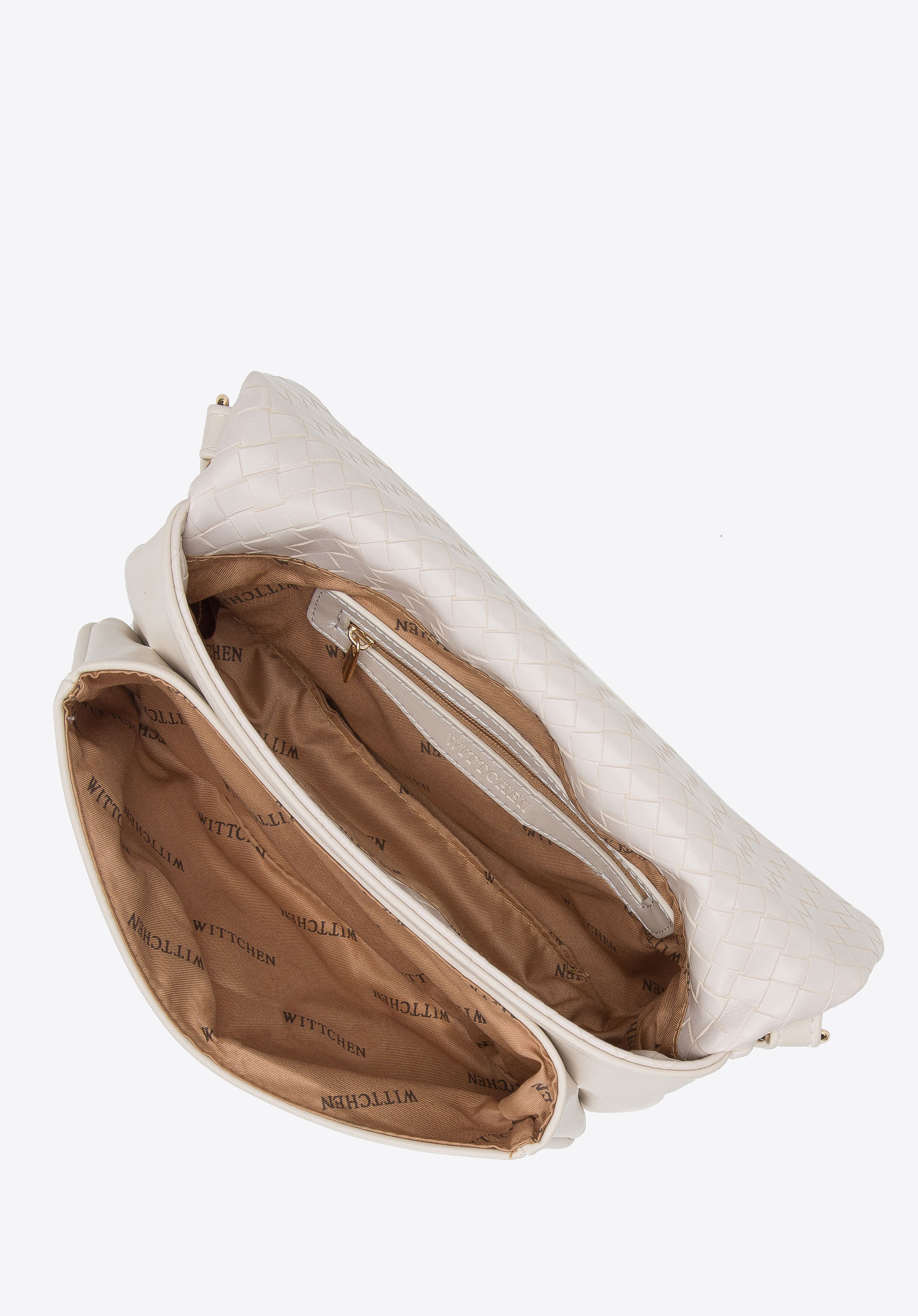 Torebka z ekoskóry z dużą klamrą