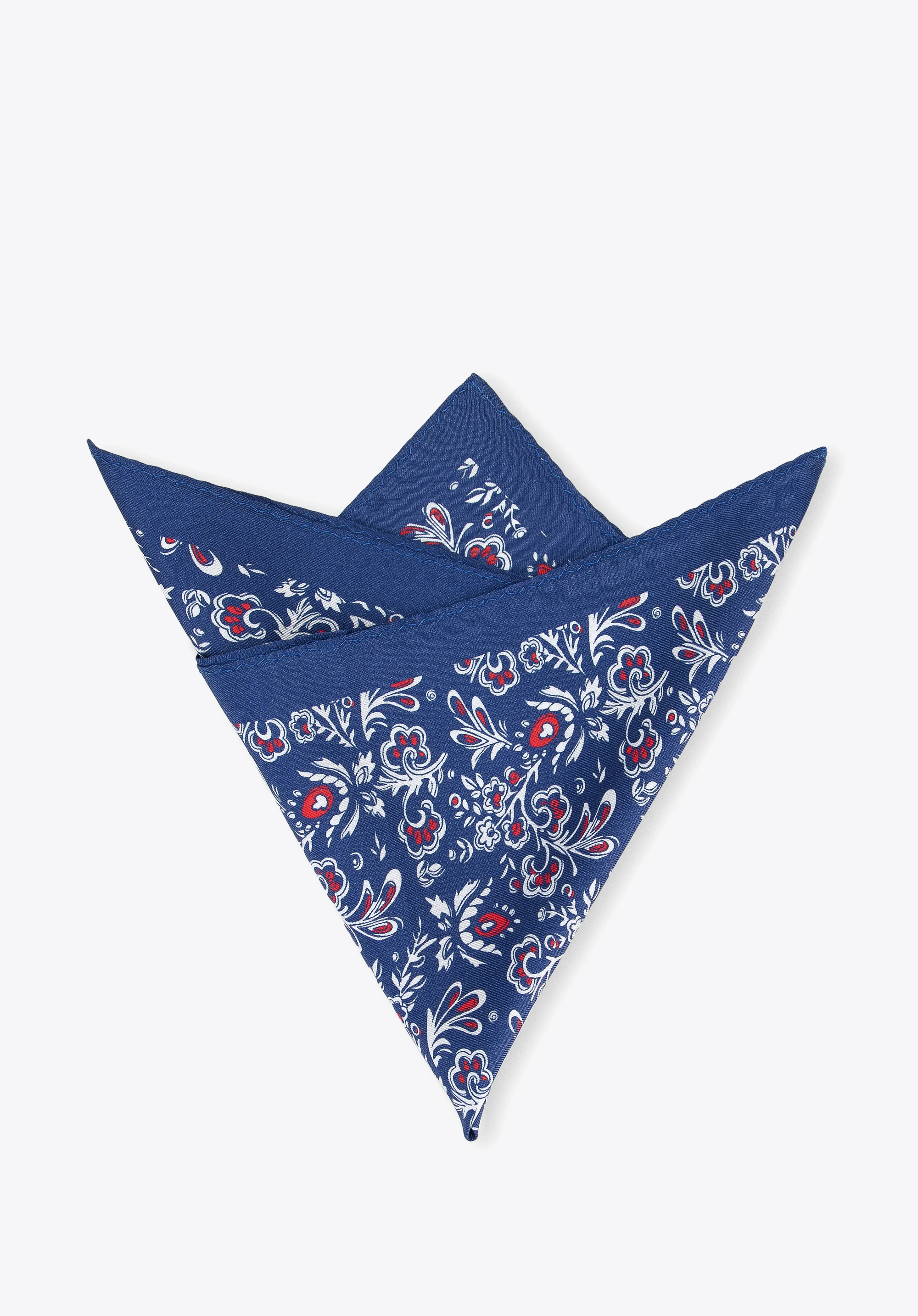 Poszetka jedwabna we wzory