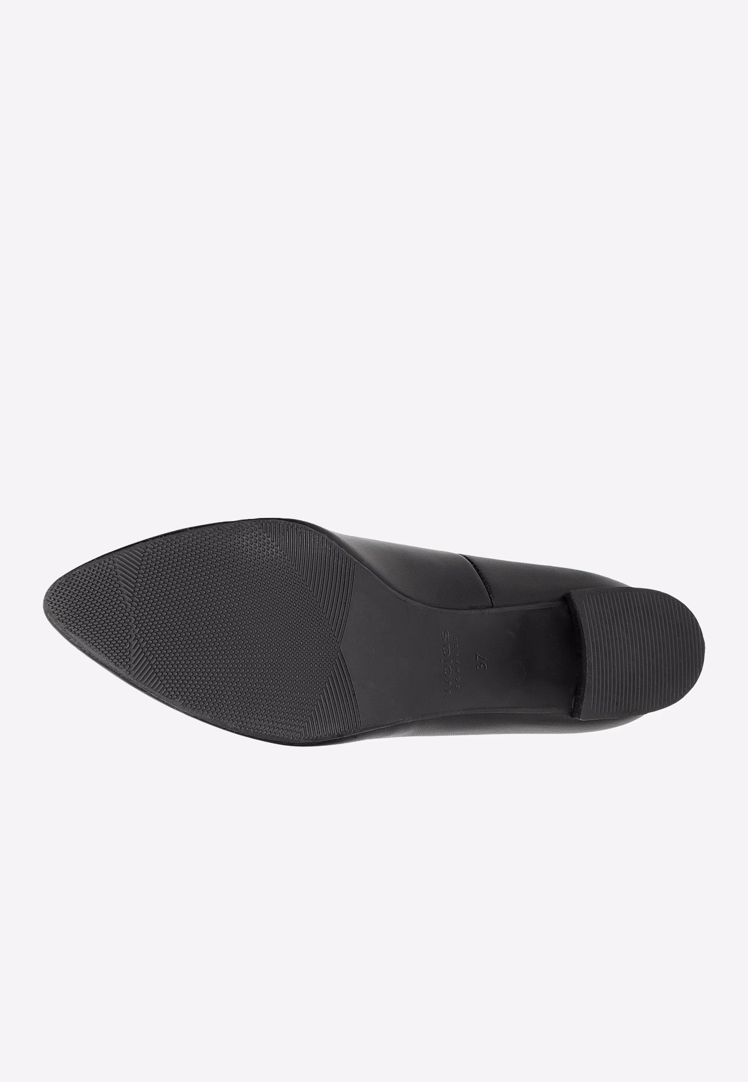 Czarne czółenka damskie ze skóry licowej