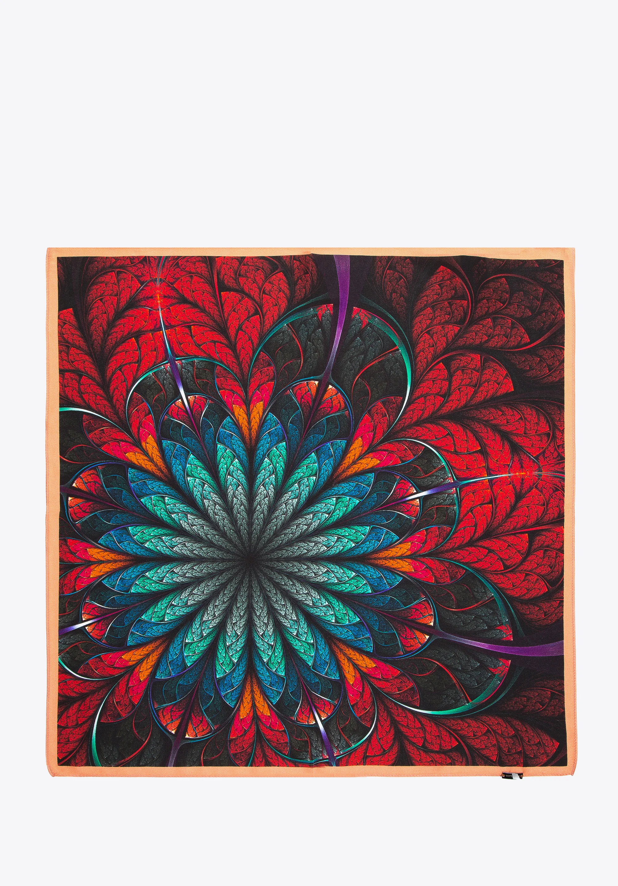 Damska apaszka jedwabna we wzory