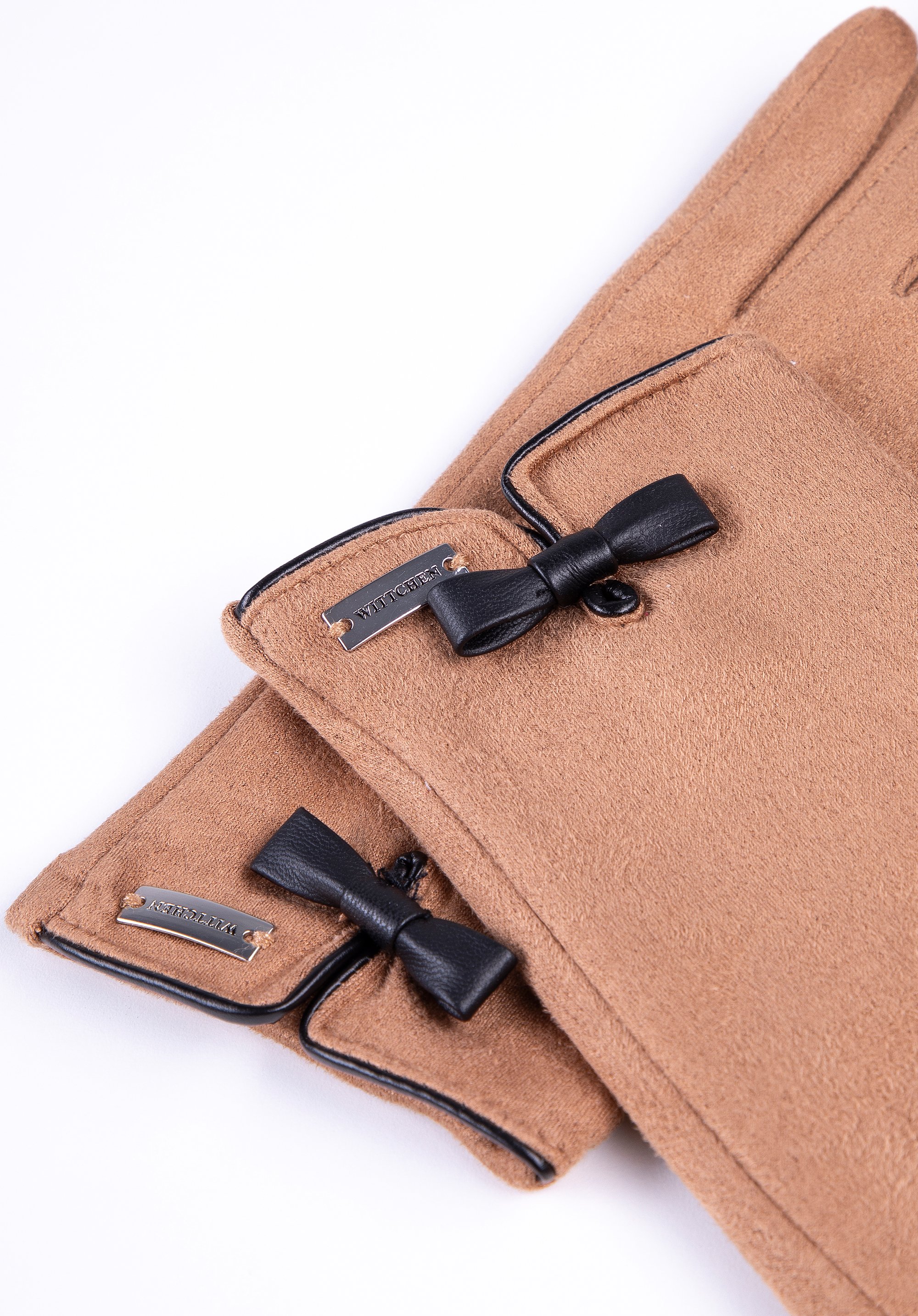 Damskie rękawiczki z kokardką