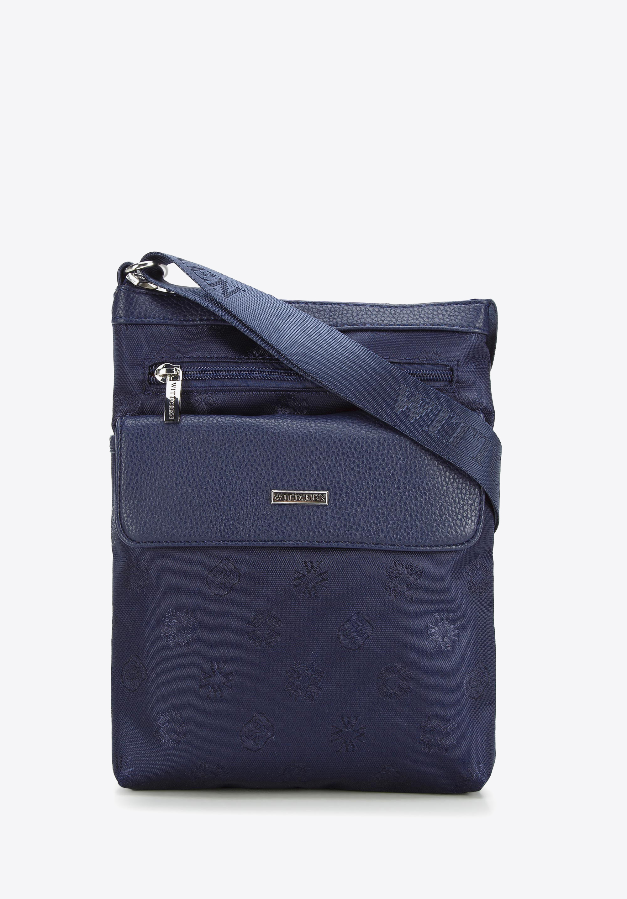 Damska listonoszka z tkaniny w logo z kieszonką