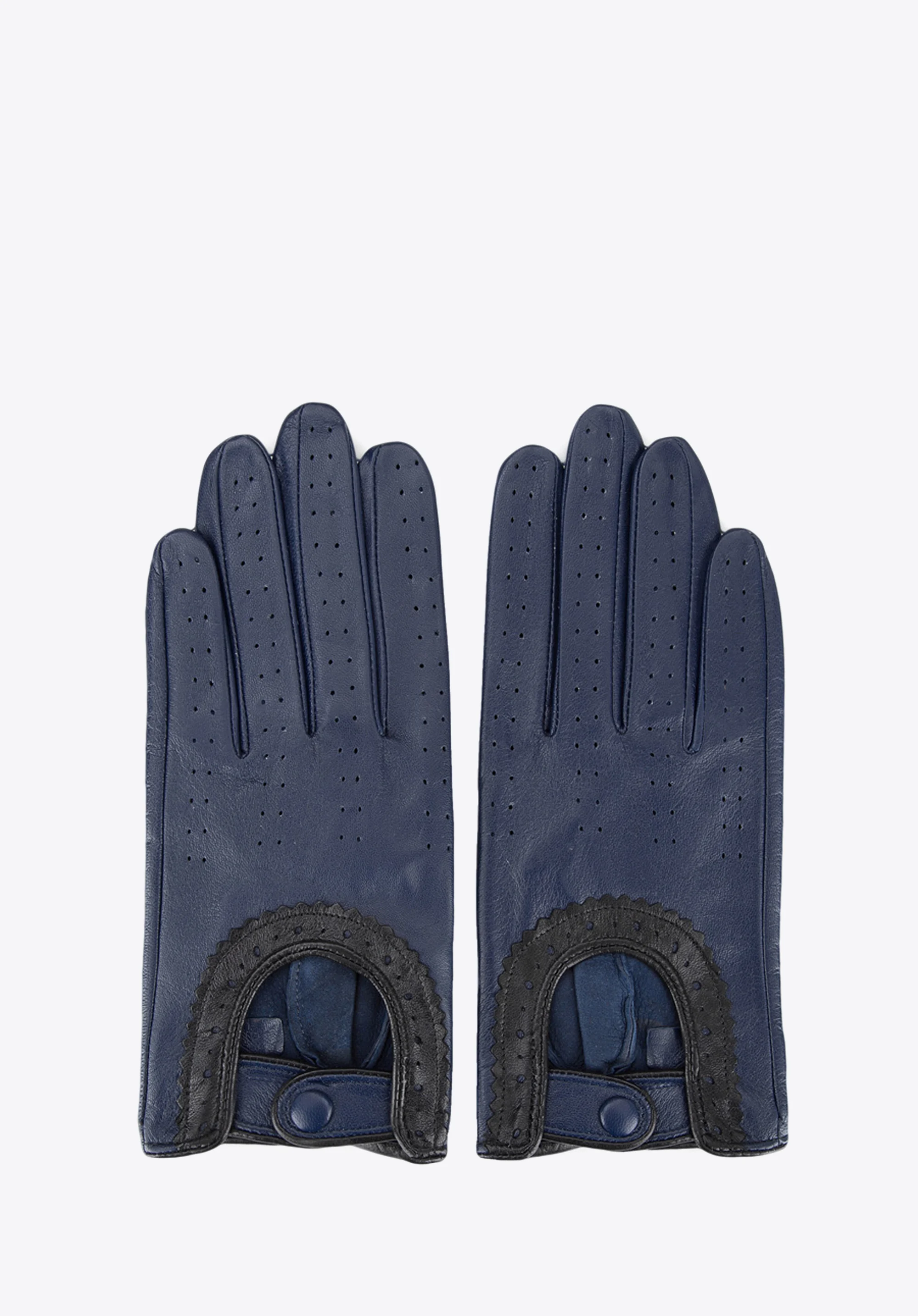 Damskie rękawiczki skórzane samochodowe