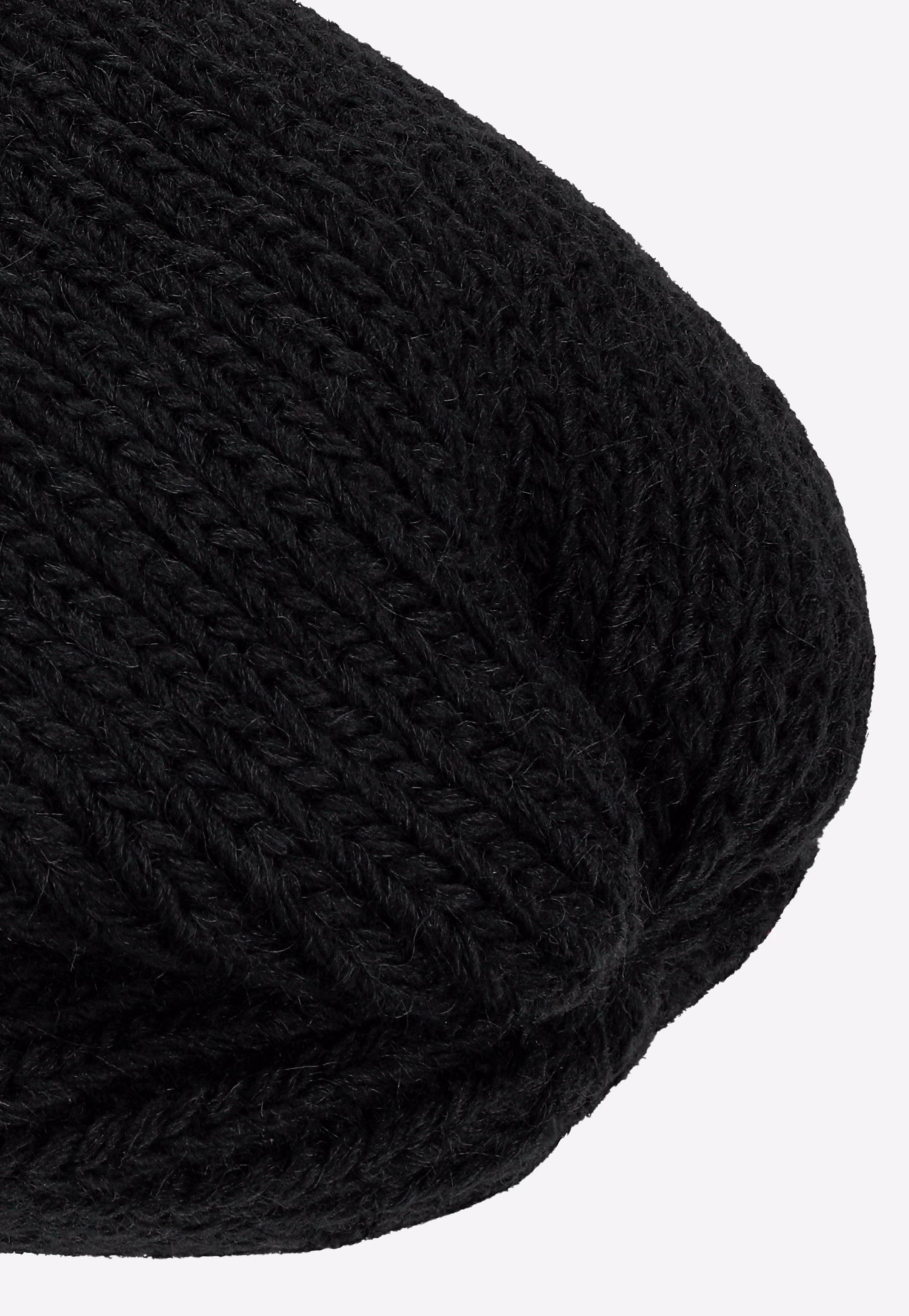 Czarna zimowa czapka damska typu beanie