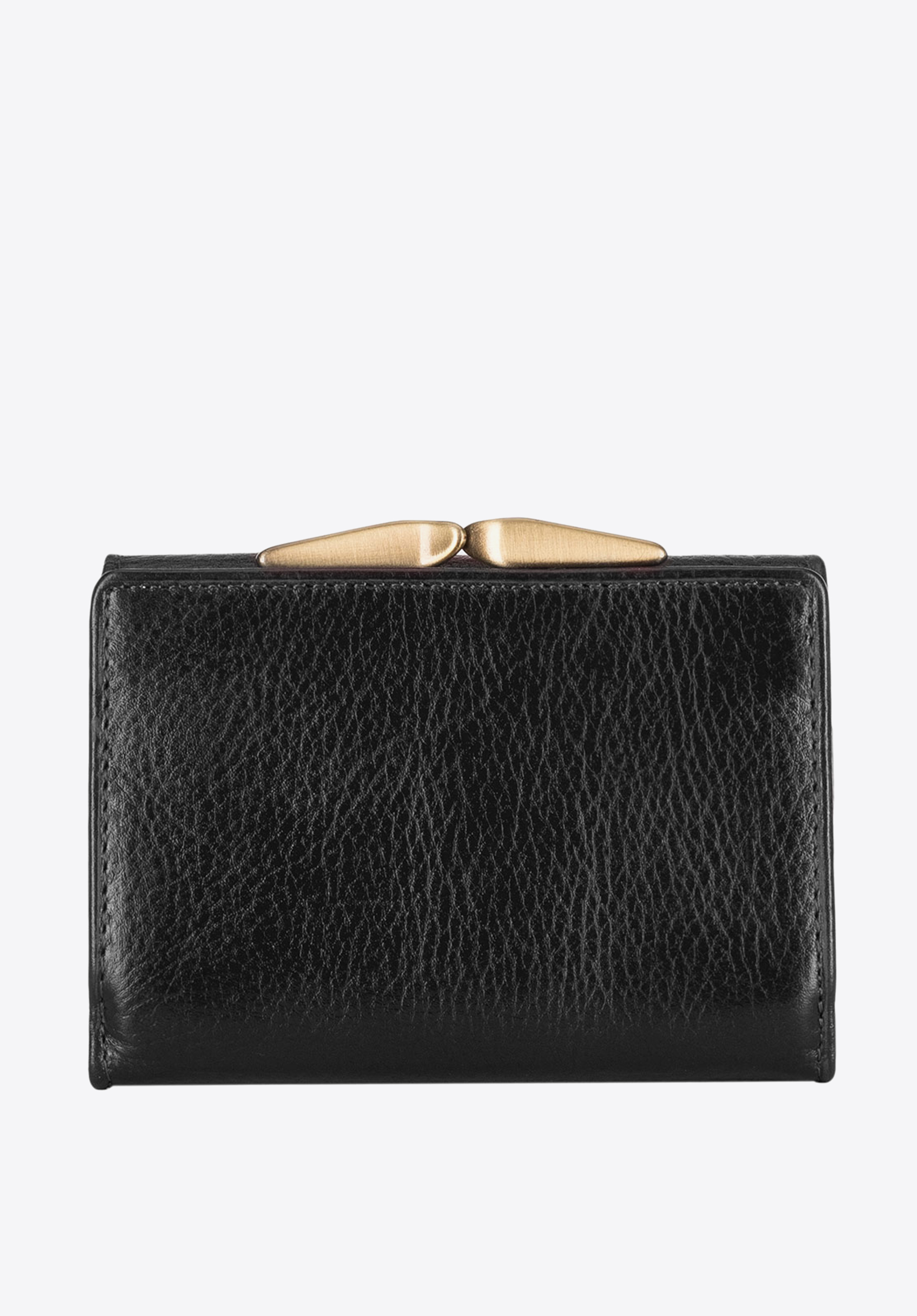 Damska portmonetka skórzana na bigiel mała