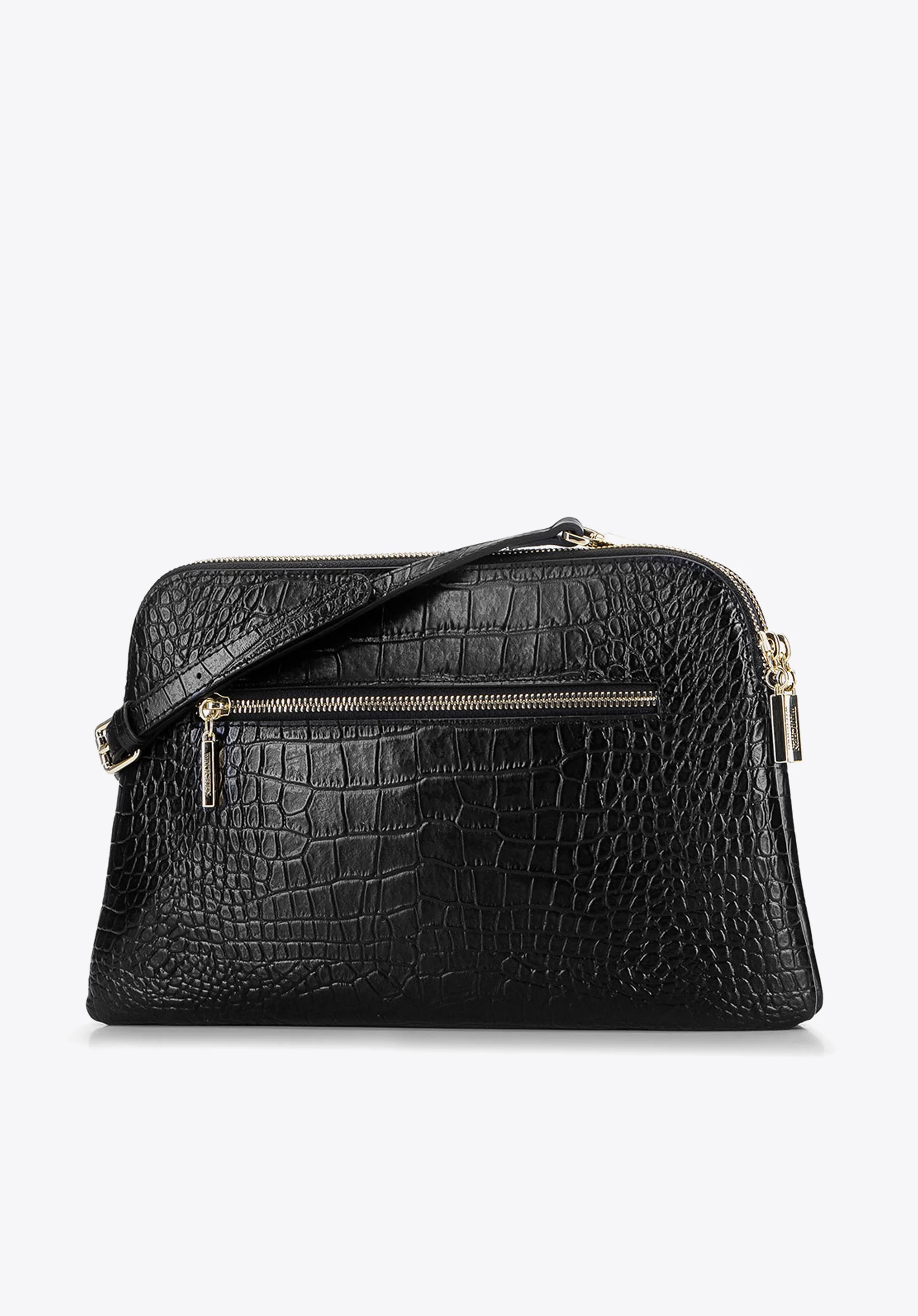 Damska listonoszka ze skóry trapezowa mała