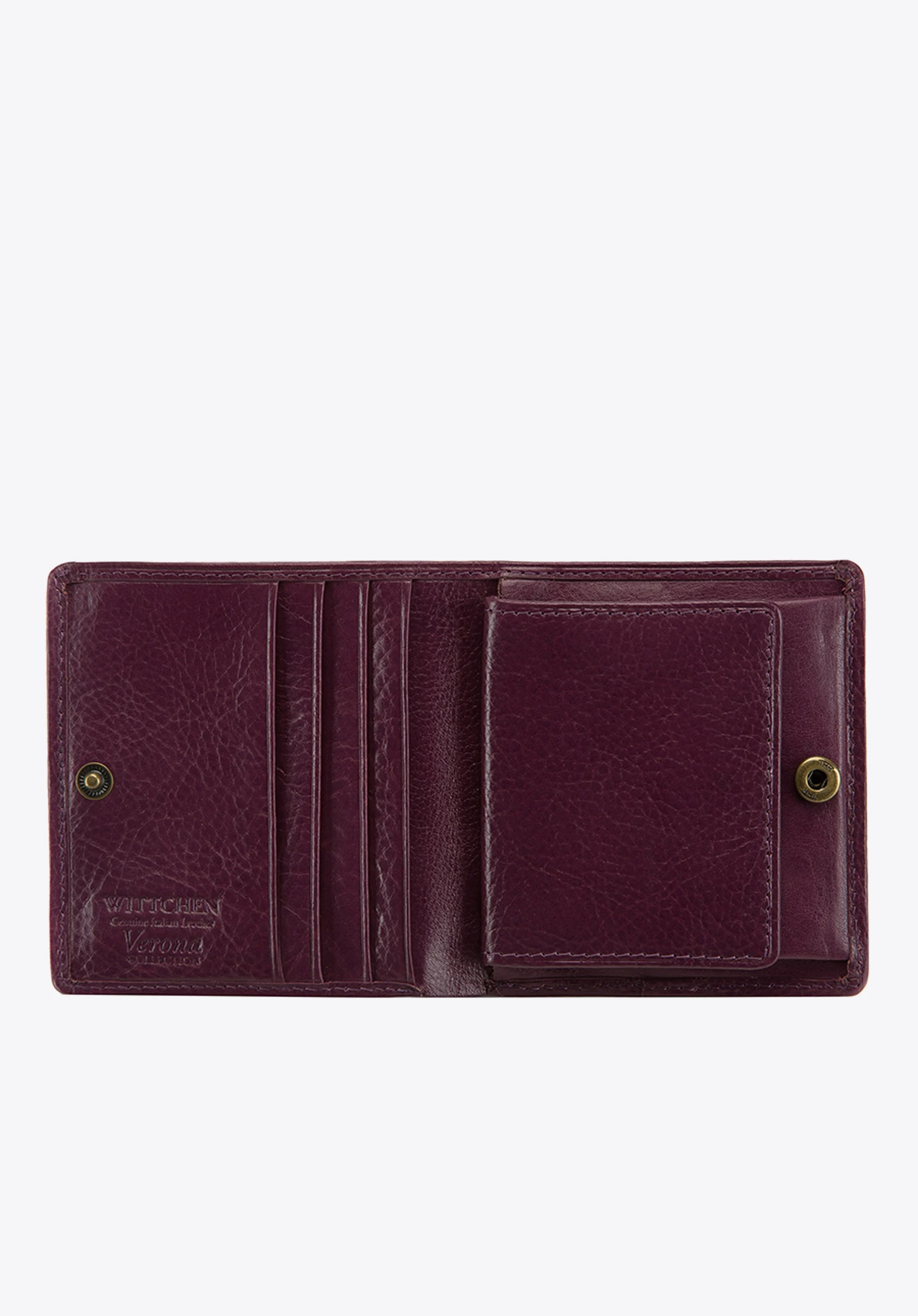 Damski portfel ze skóry lakierowany mały