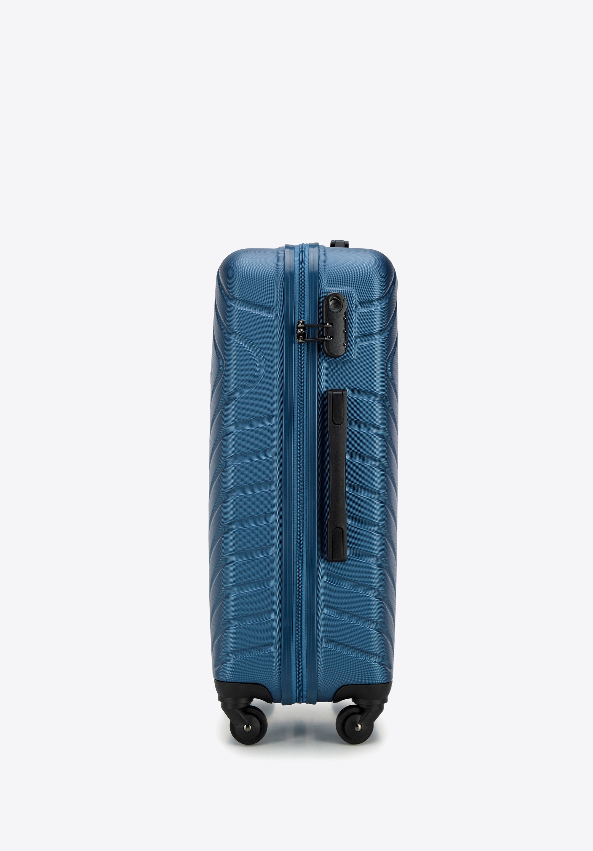 Walizka kabinowa z ABS-u z geometrycznym tłoczeniem