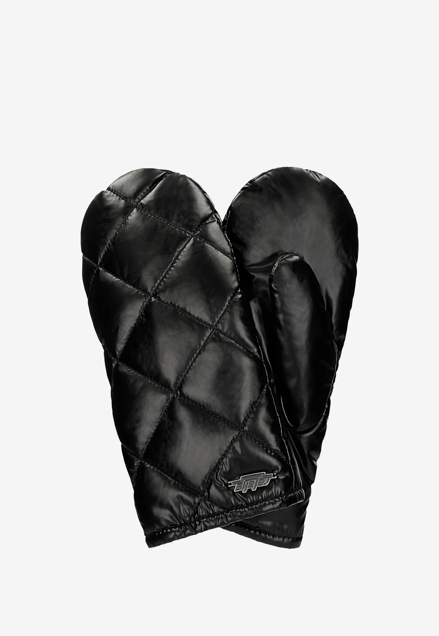 Czarne pikowane rękawiczki RELAKS z ociepleniem