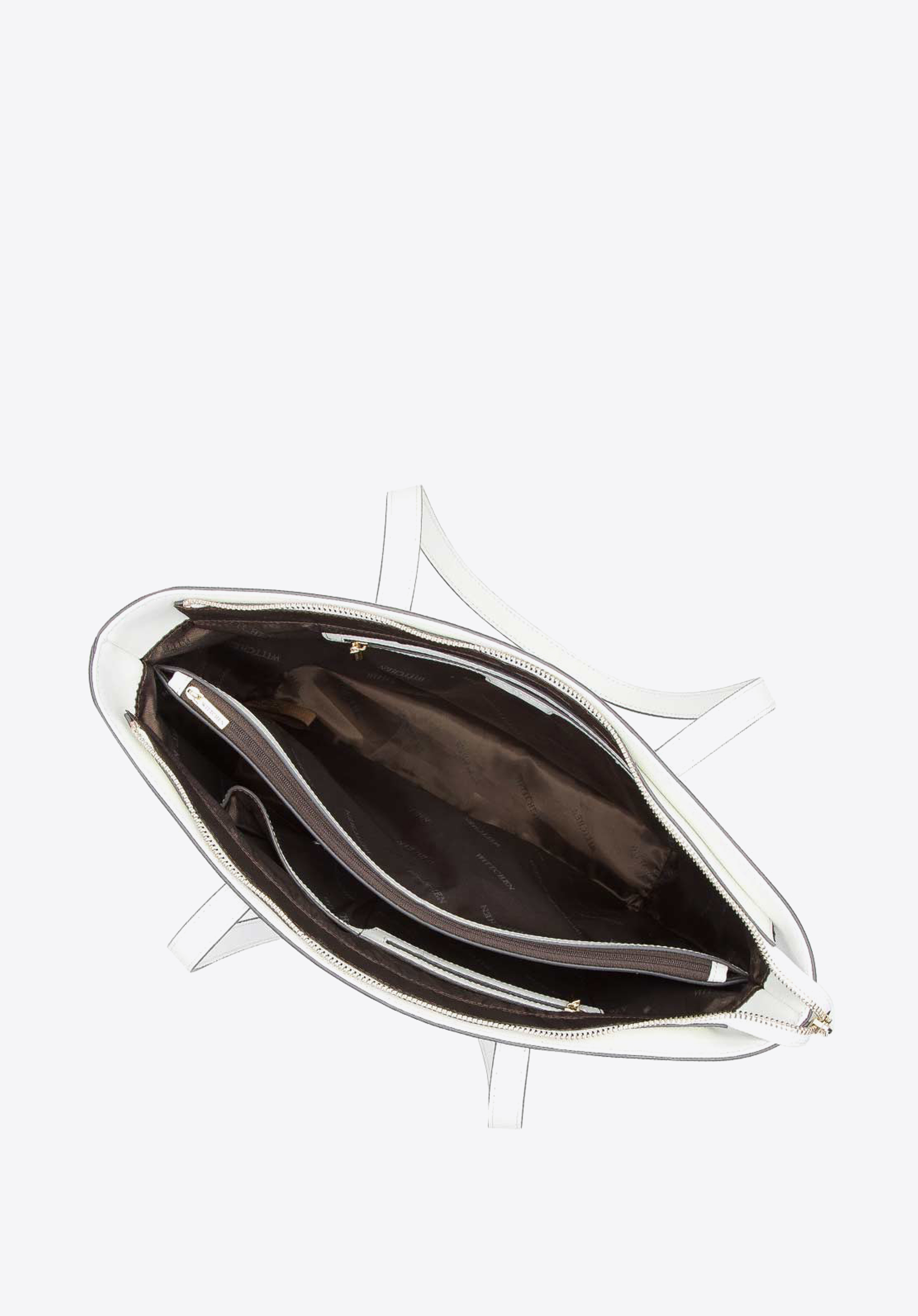 Torebka shopperka skórzana dziurkowana