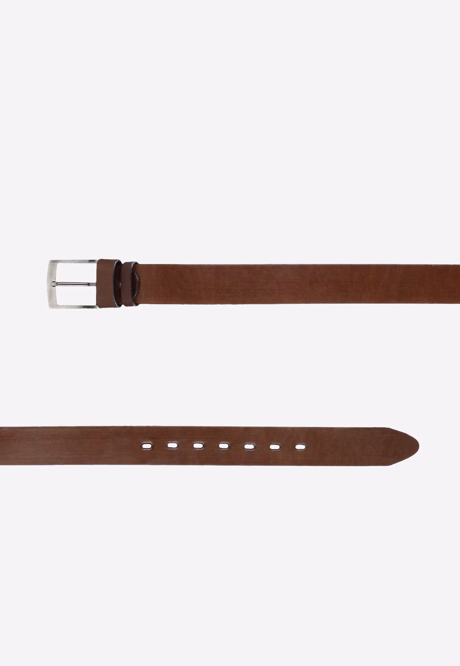 Brązowy, stylowy pasek męski