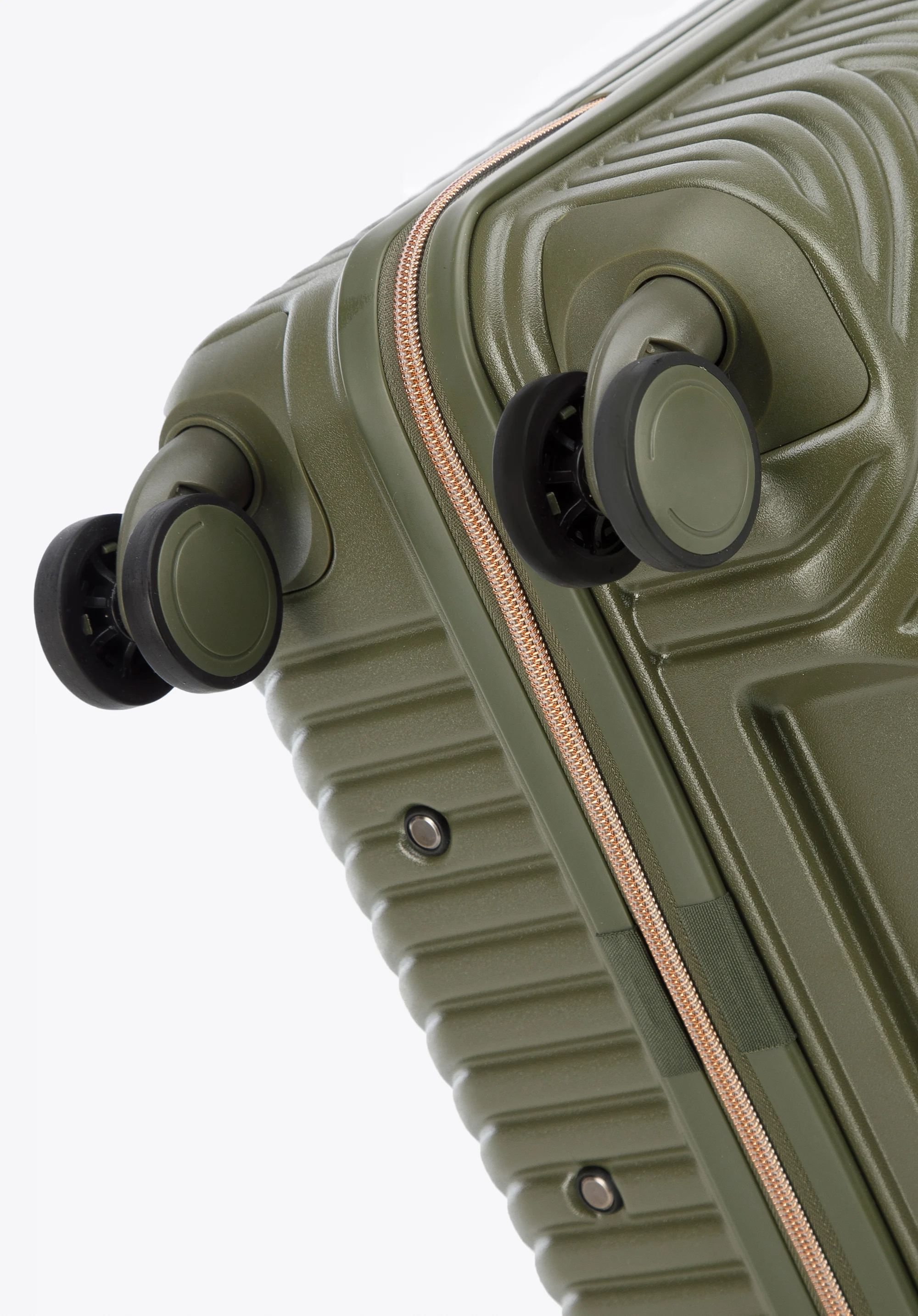 Walizka kabinowa z polikarbonu w paseczki