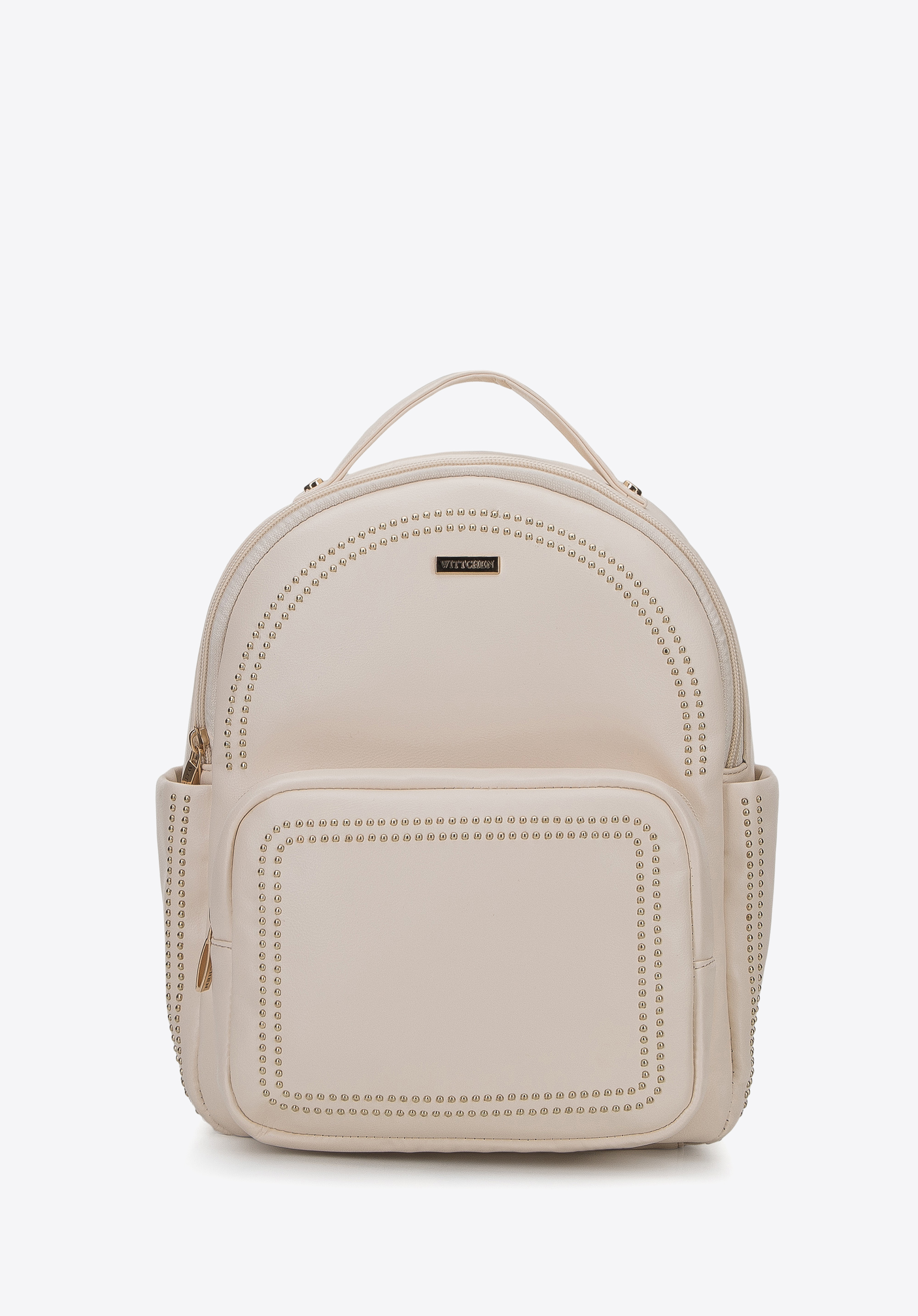 Damski plecak z ozdobnymi nitami