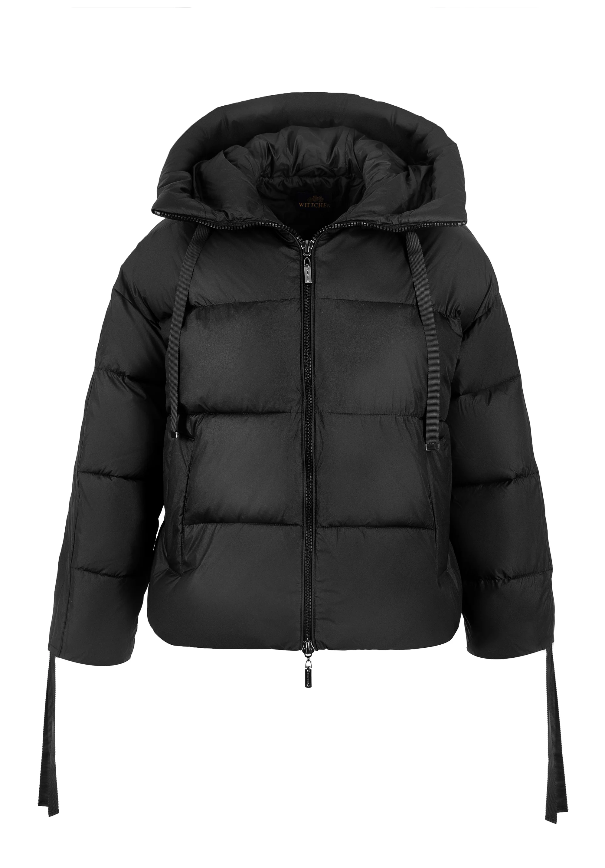 Damska kurtka oversizowa pikowana ze ściągaczami na rękawach