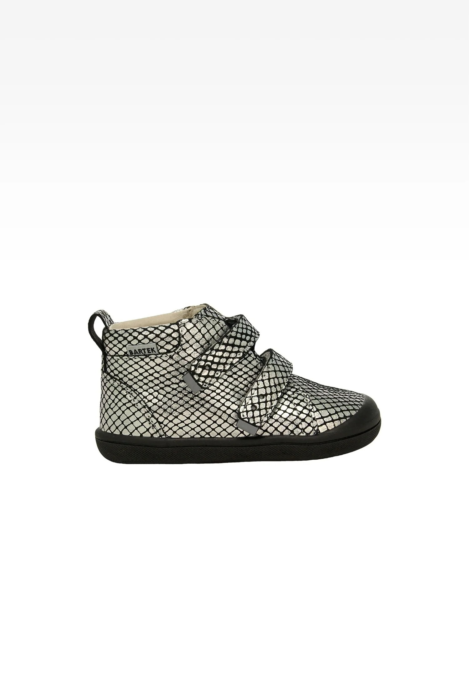 Trzewiki BARTEK 11025141, dla dziewcząt, czarno-srebrne