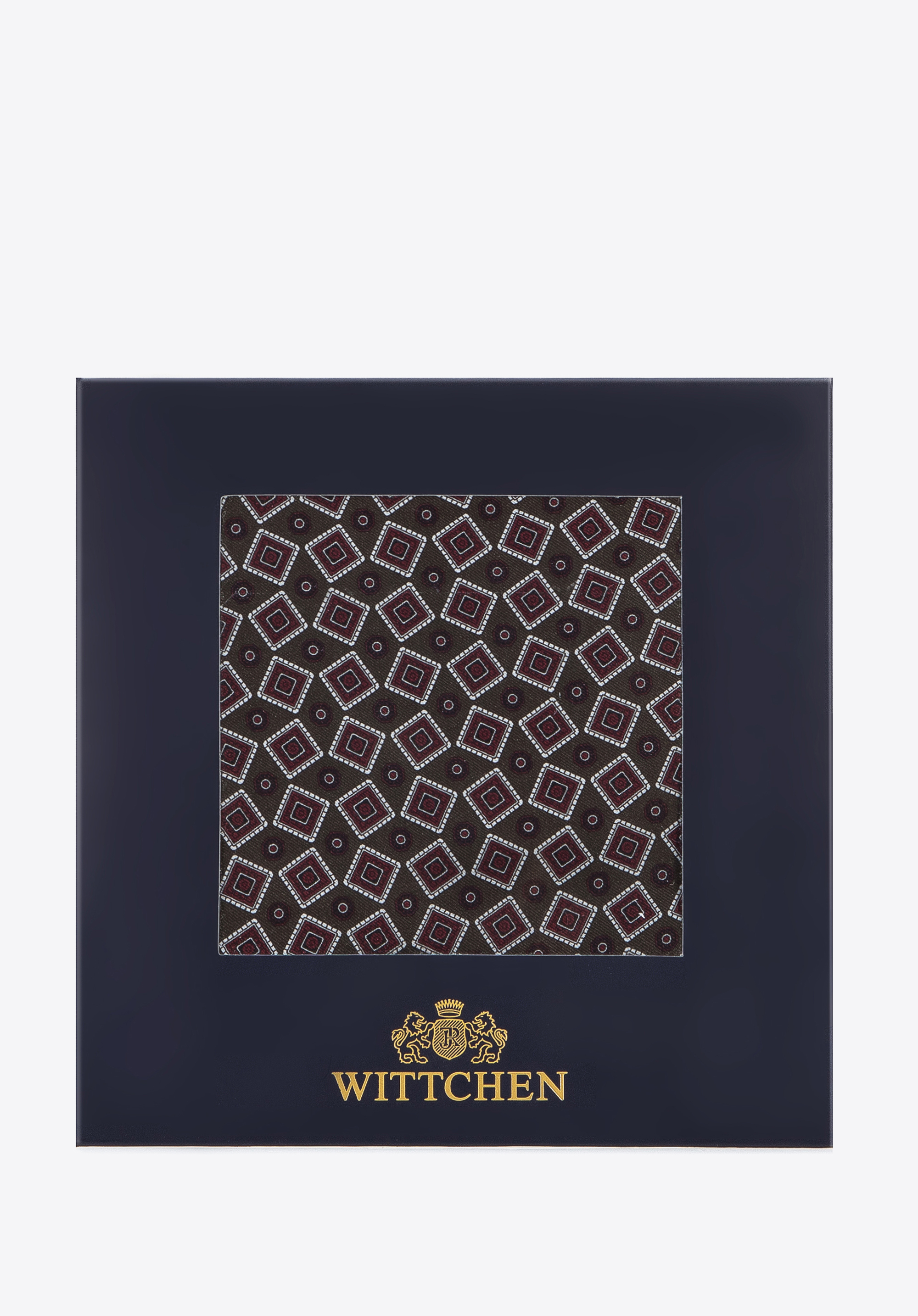 Poszetka jedwabna we wzory