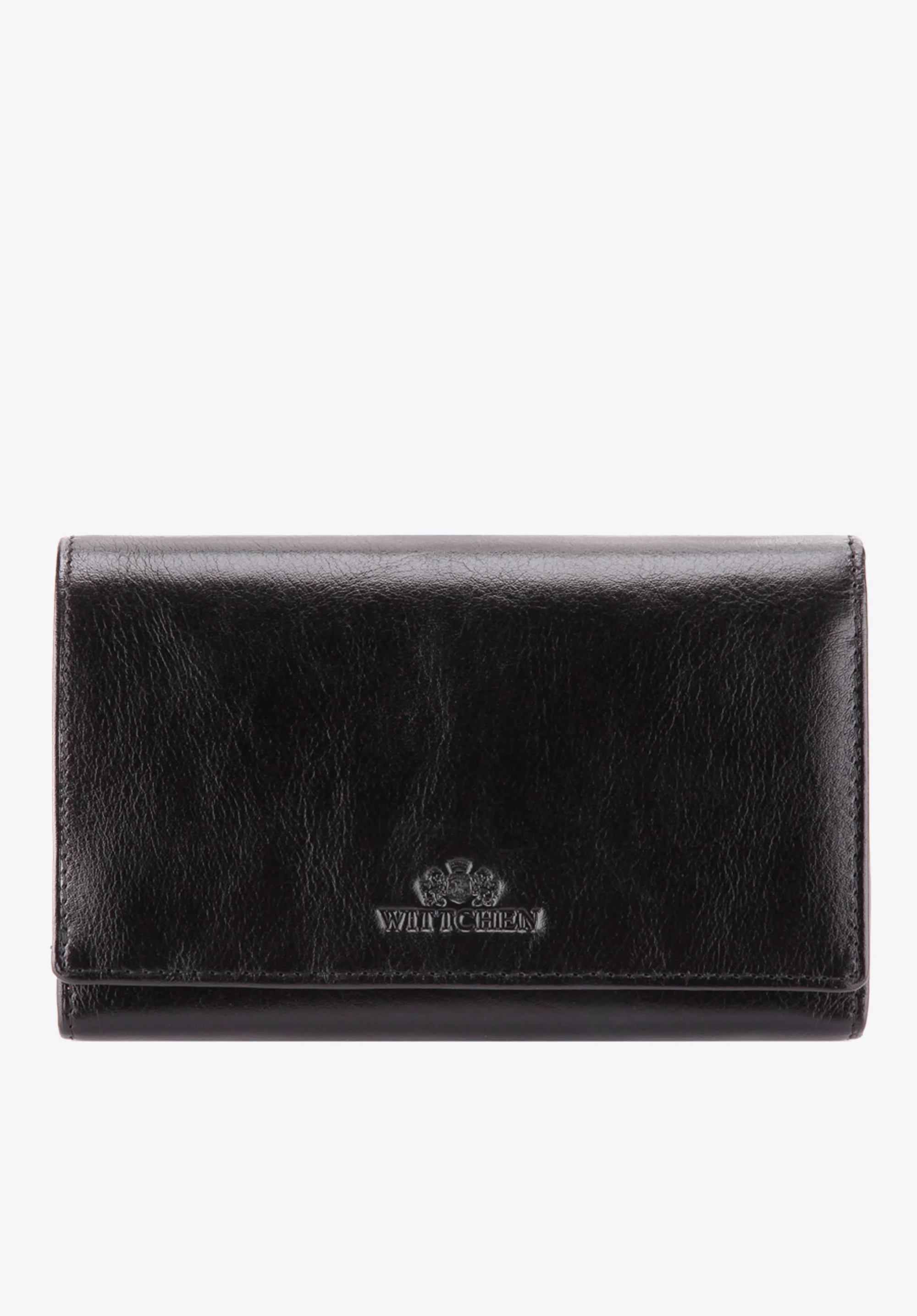 Damski portfel ze skóry z kieszenią na bigiel