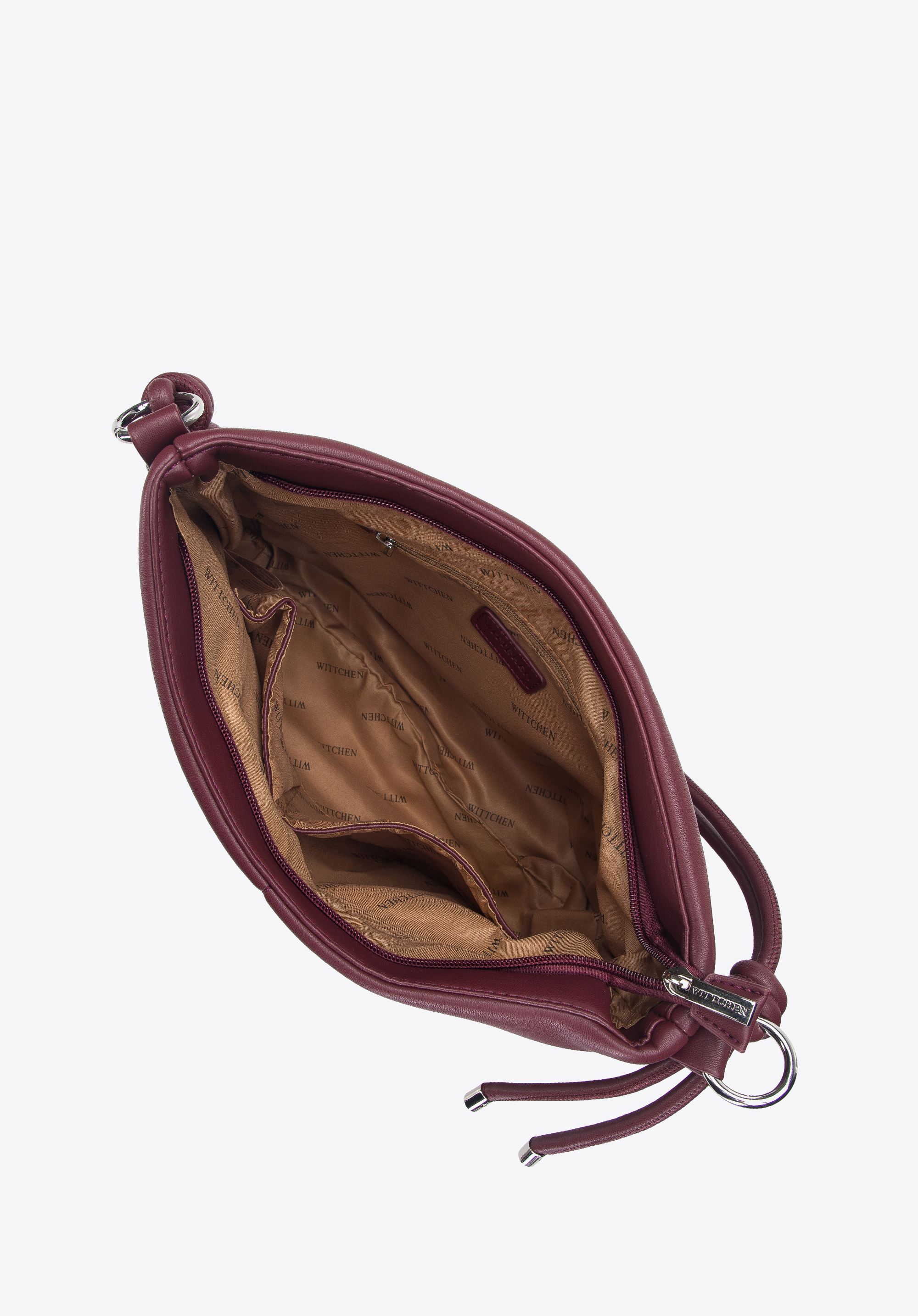 Torebka worek z miękkiej ekoskóry z supełkami