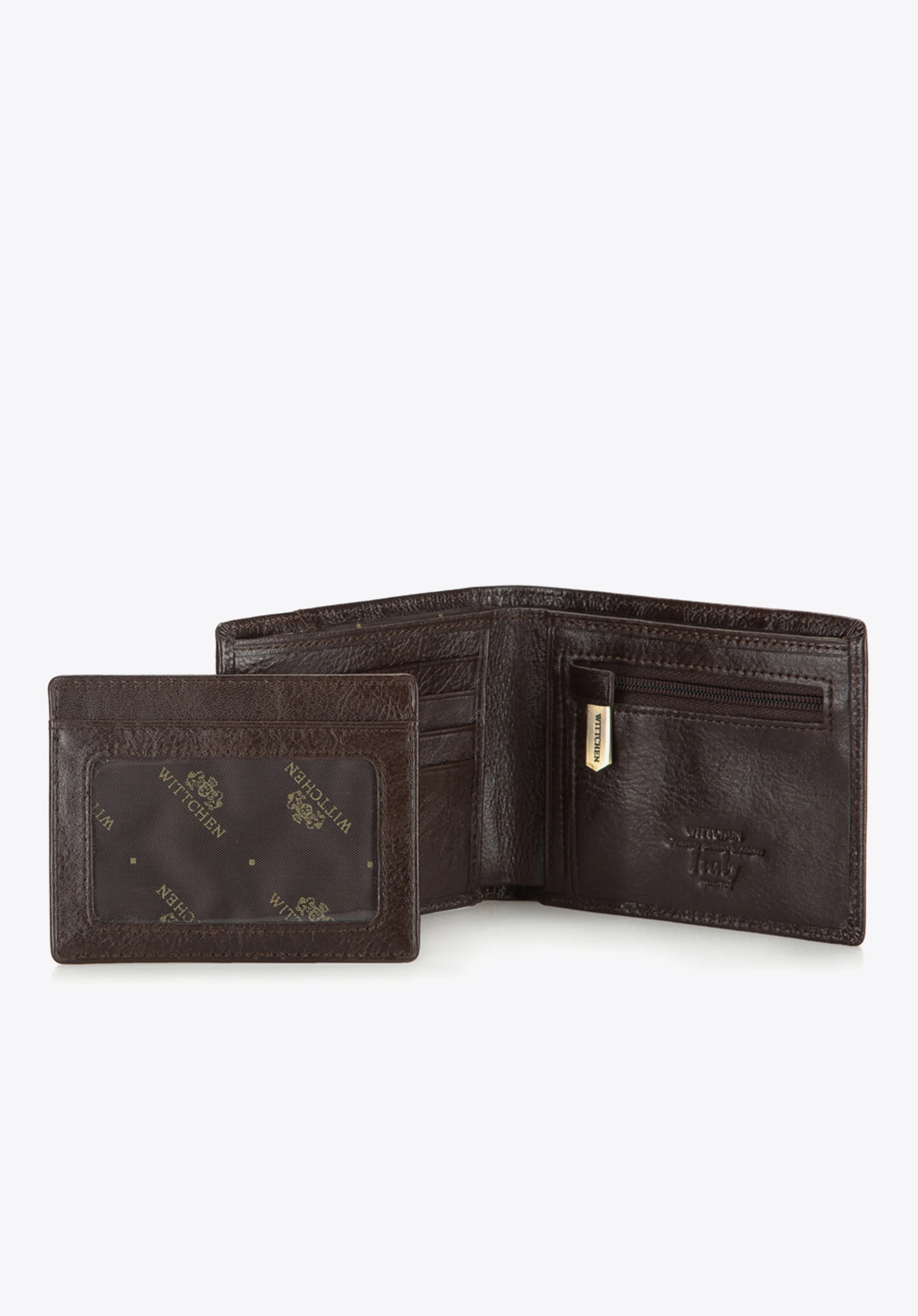 Portfel skórzany z wyjmowanym panelem