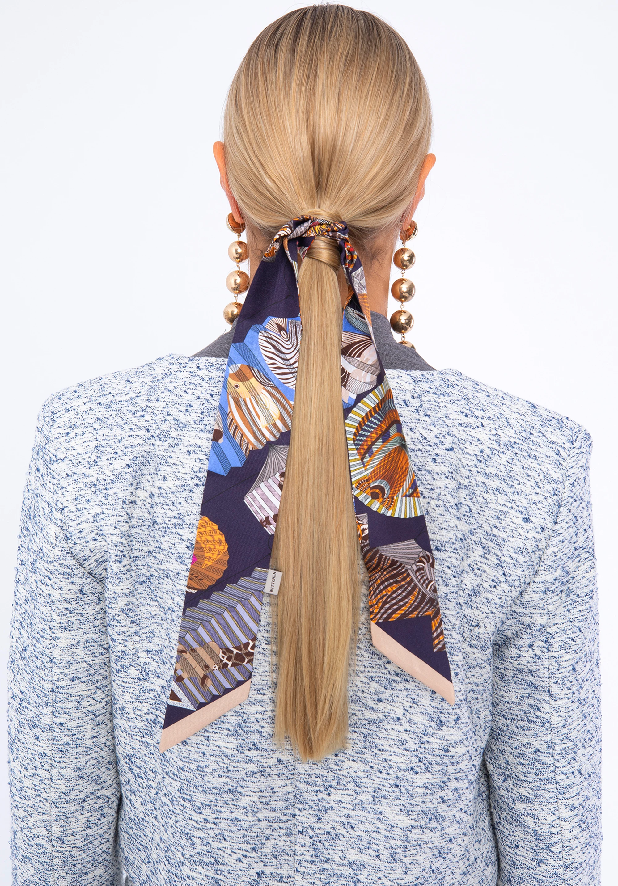 Damska apaszka twilly z jedwabiu