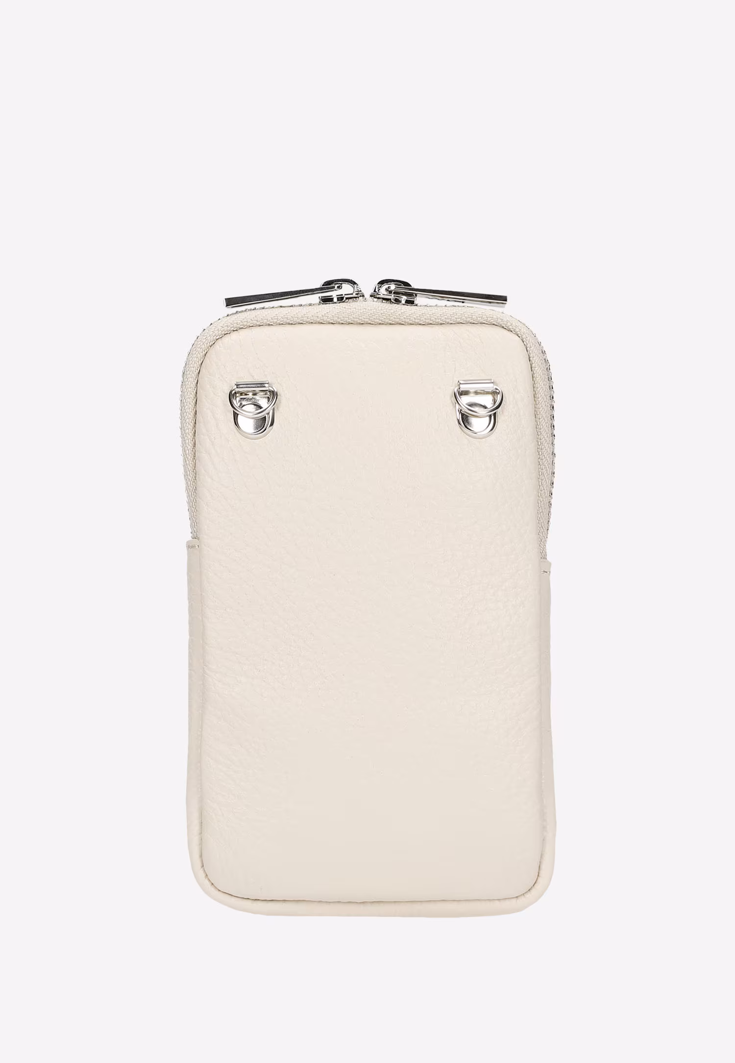 Czarna torebka skórzana na telefon