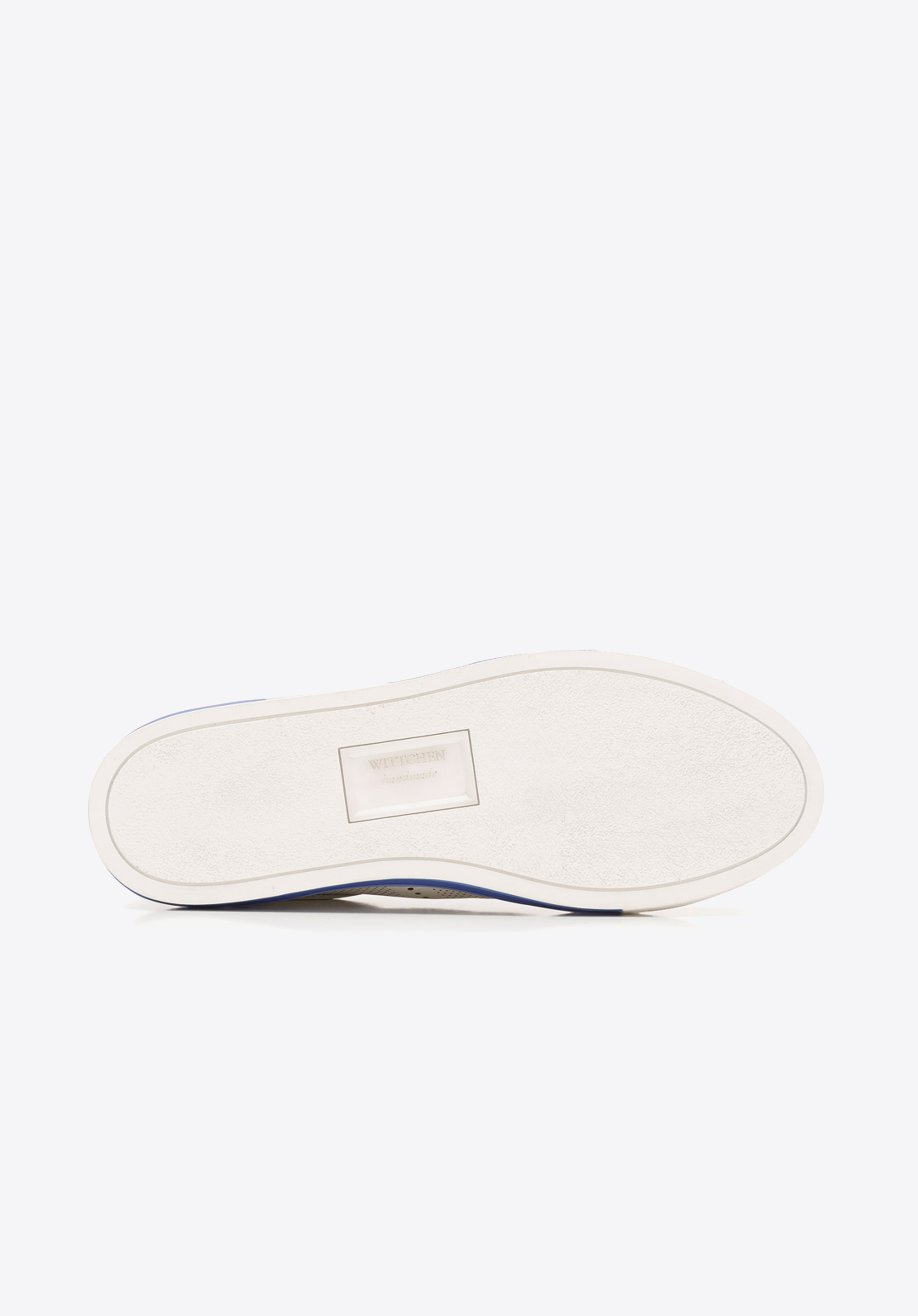 Męskie sneakersy skórzane z perforacjami