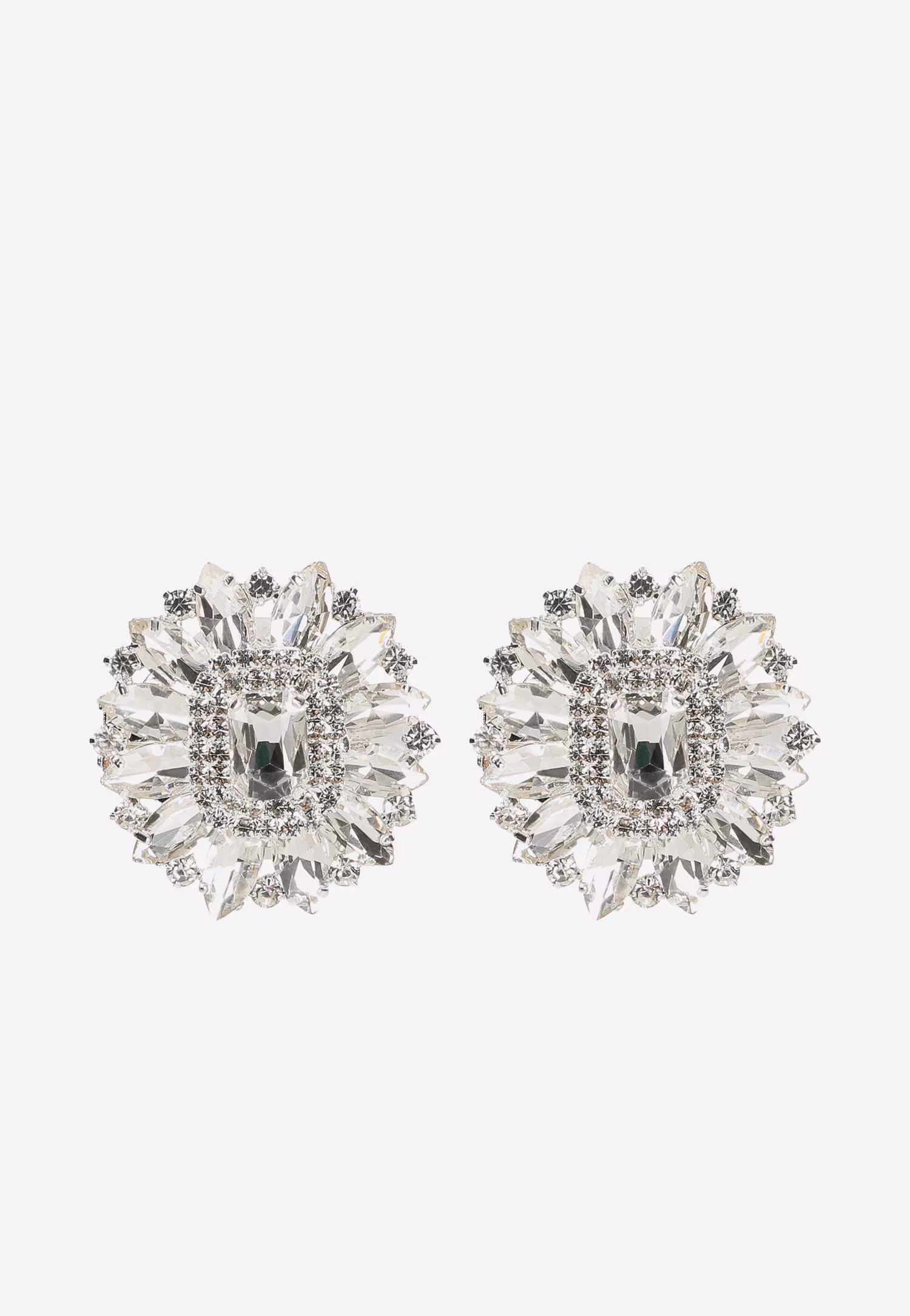 Okrągła ozdoba do obuwia z kryształkami