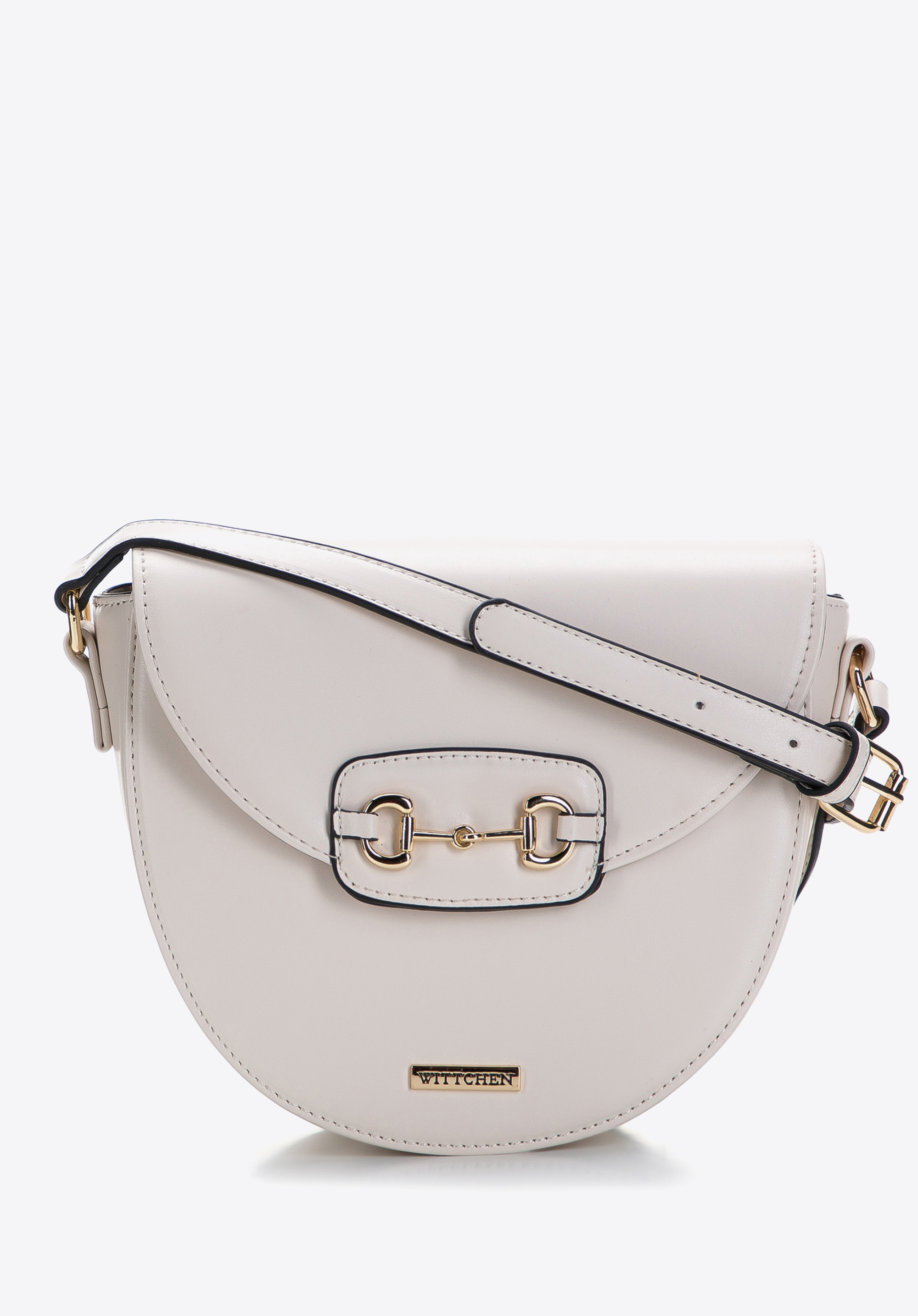 Damska listonoszka z ozdobną klamrą na klapie