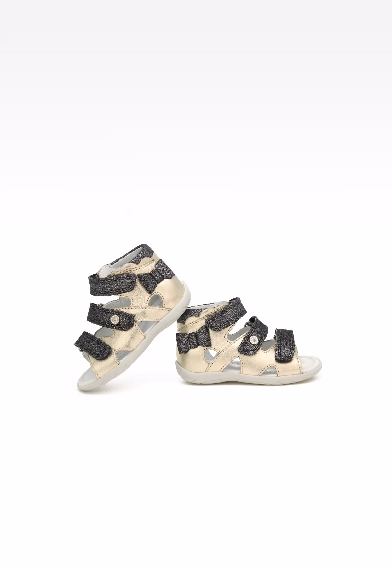 Sandały BARTEK 11707-026, dla dziewcząt, czarno-złoty